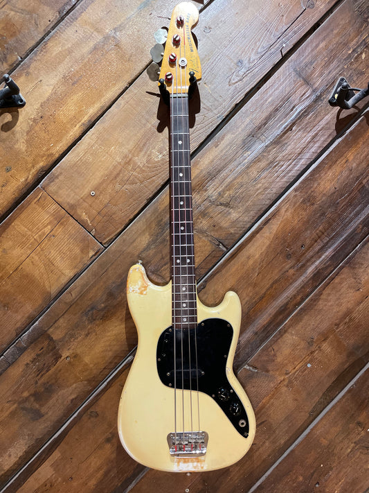S/H 1978 Fender Music Master Bass, Olympic White #S835109