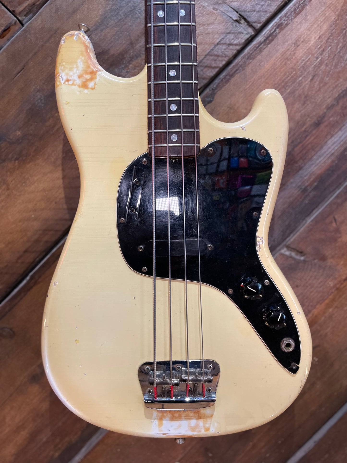 S/H 1978 Fender Music Master Bass, Olympic White #S835109