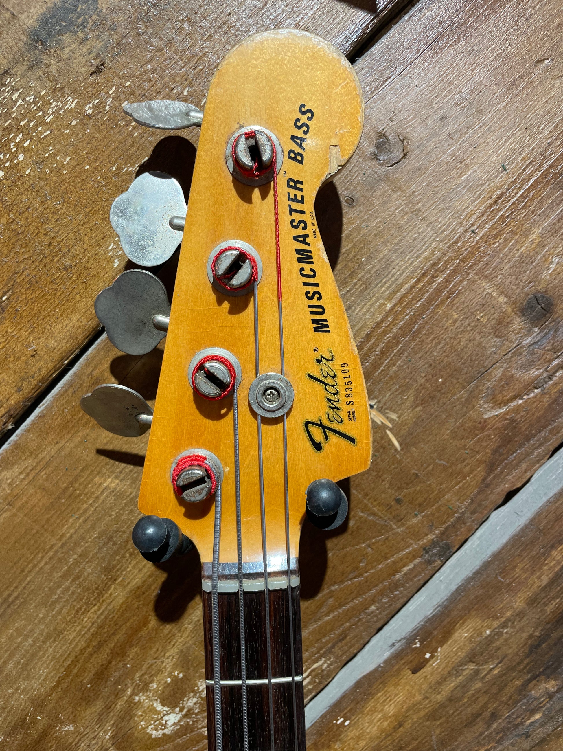 S/H 1978 Fender Music Master Bass, Olympic White #S835109