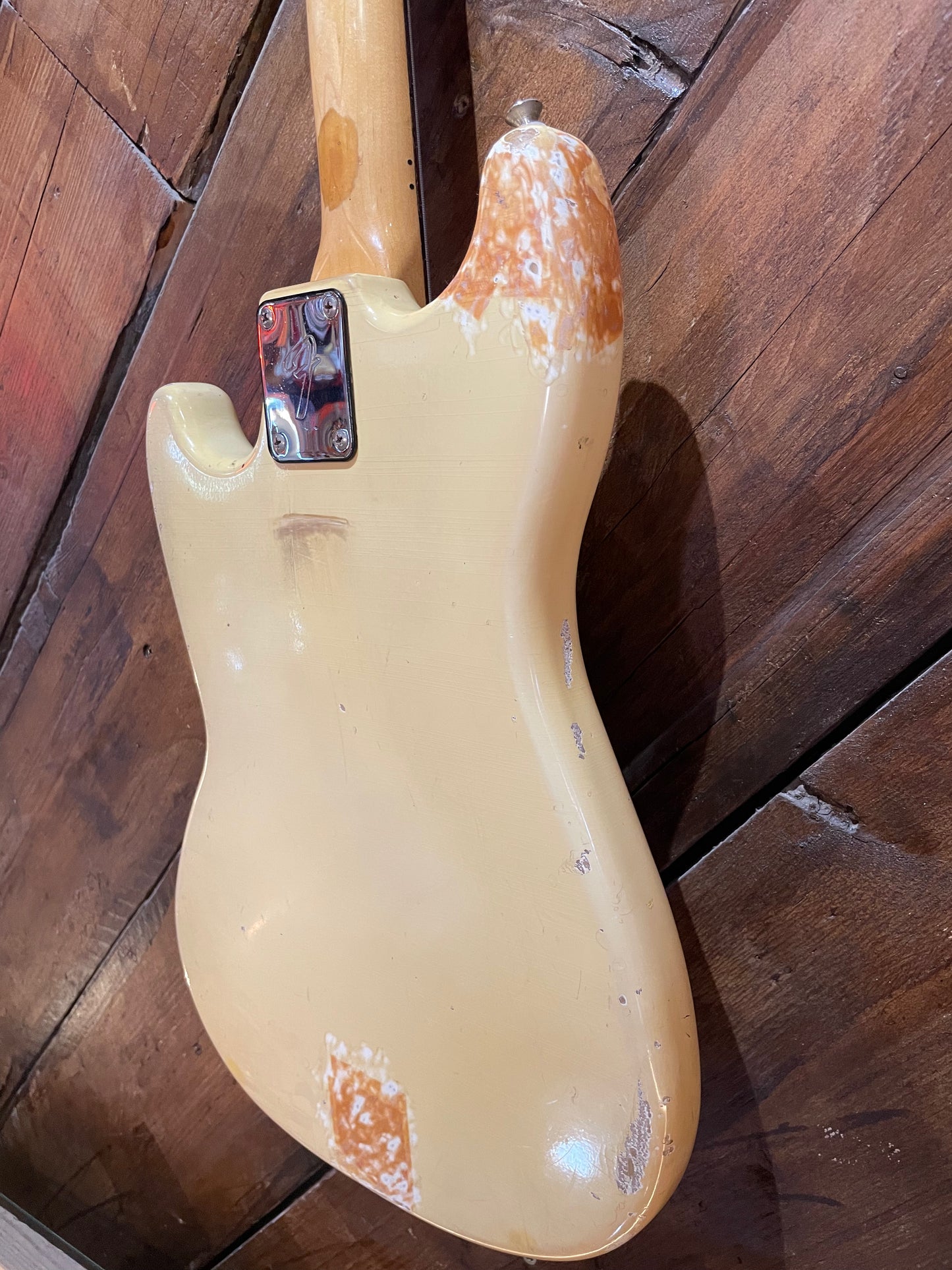 S/H 1978 Fender Music Master Bass, Olympic White #S835109
