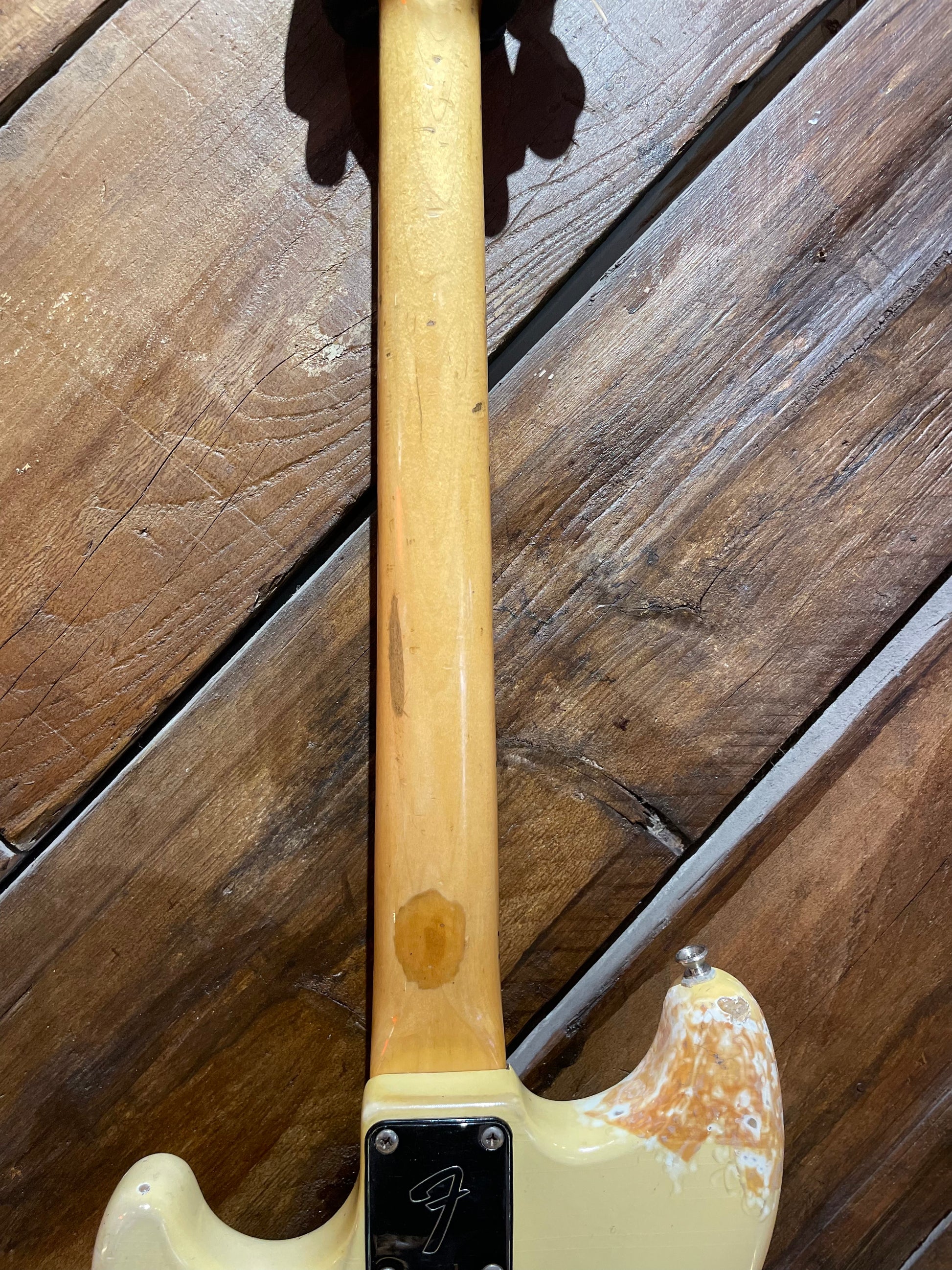 S/H 1978 Fender Music Master Bass, Olympic White #S835109