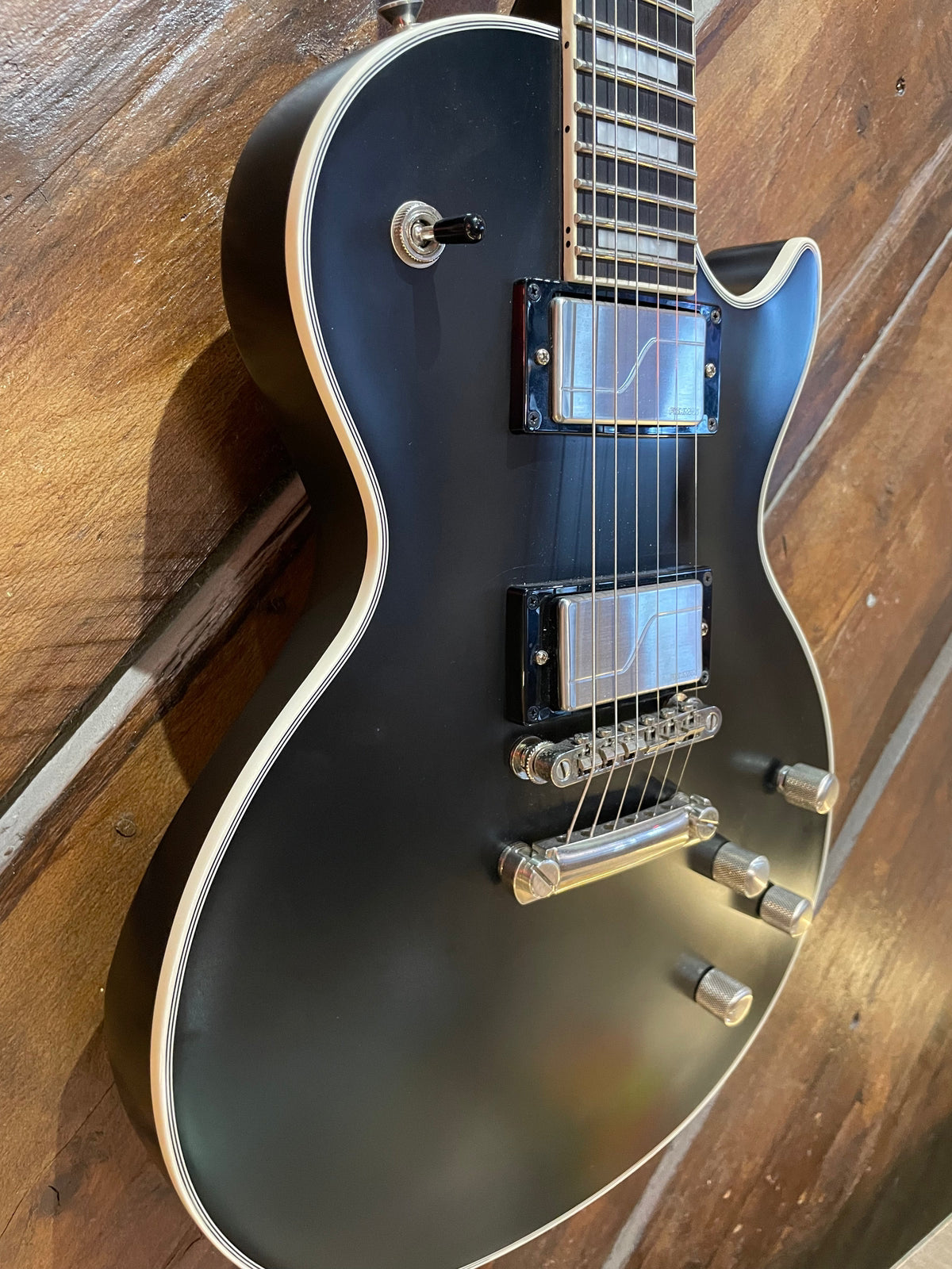 S/H Epiphone Les Paul Prophecy, Aged Jet Black Metallic