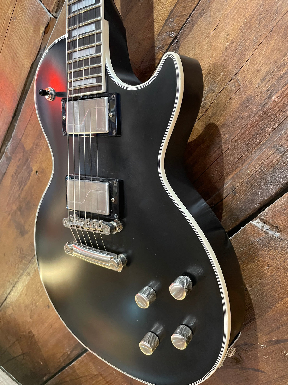 S/H Epiphone Les Paul Prophecy, Aged Jet Black Metallic