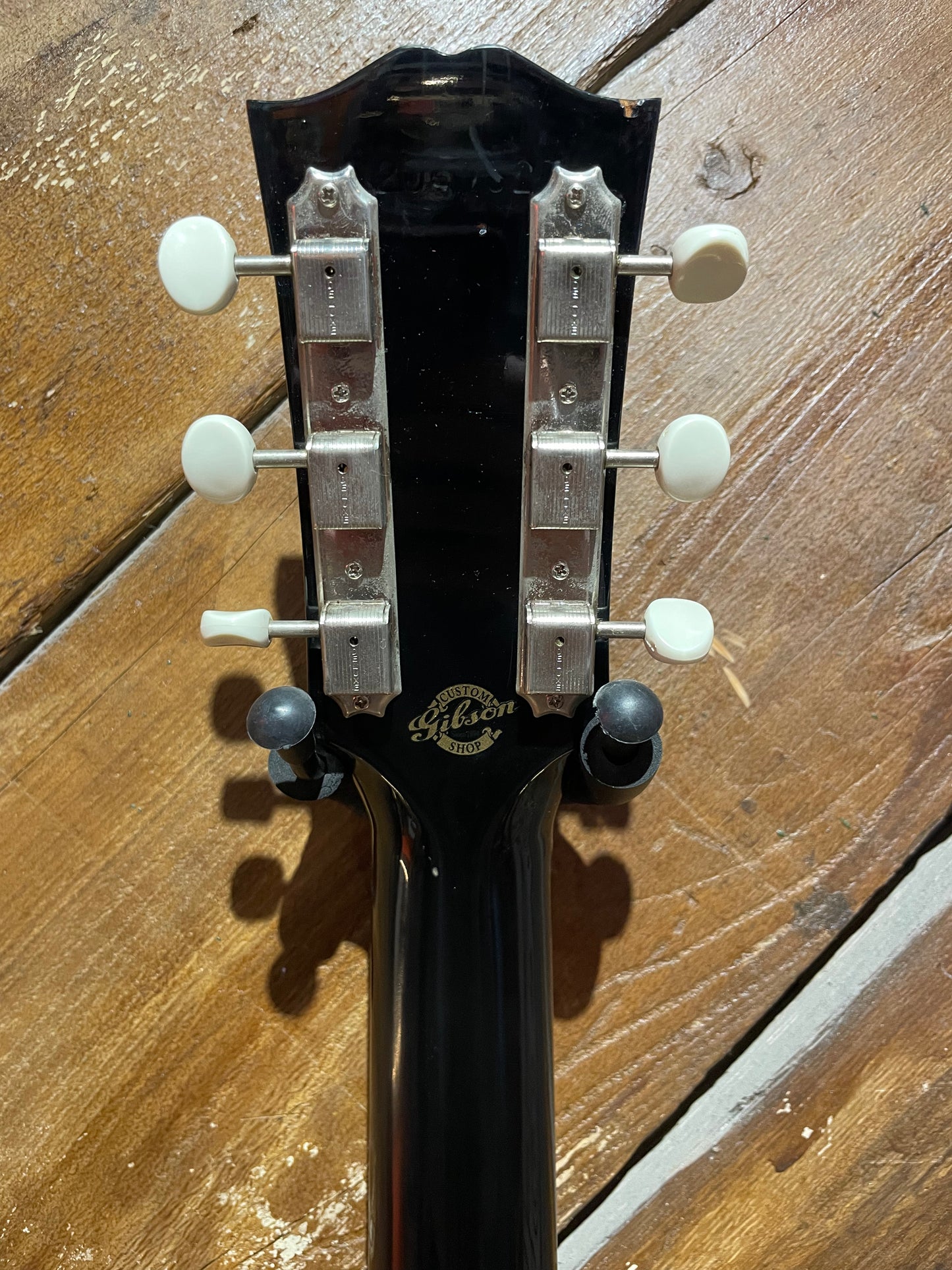 S/H 2009 Gibson Custom Shop J-45 ADJ Sloped Shoulder Dreadnought Acoustic Guitar w/ Pickup, Gloss Black
