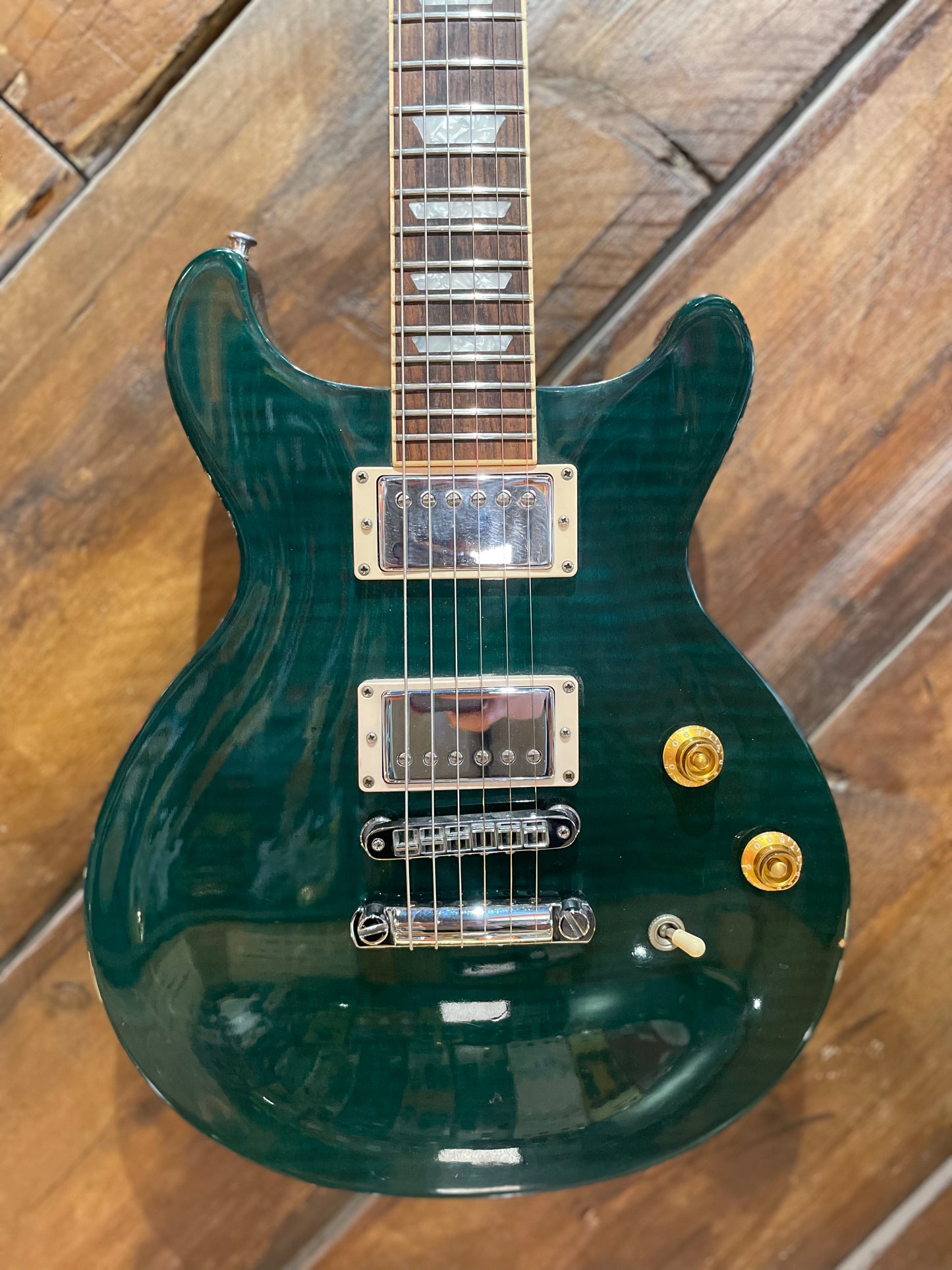 S/H 1998 Gibson Les Paul Standard Double-Cut, Jalapeno Green