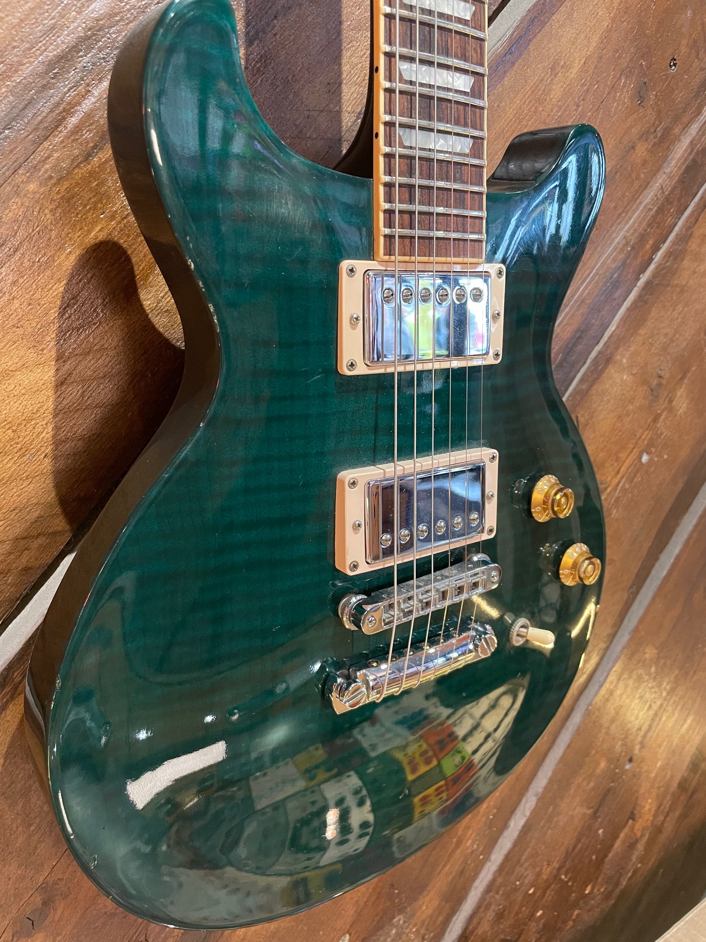 S/H 1998 Gibson Les Paul Standard Double-Cut, Jalapeno Green