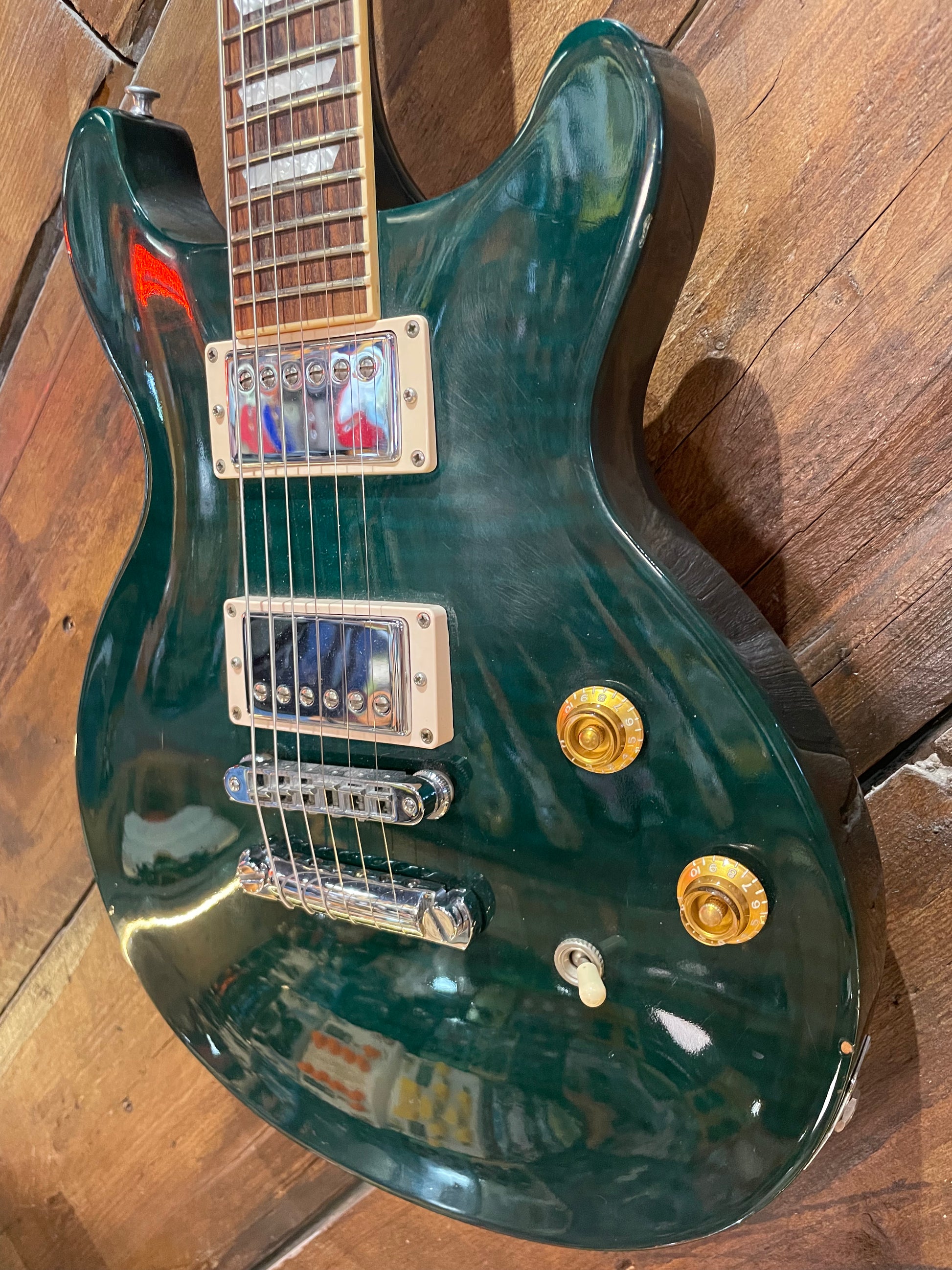 S/H 1998 Gibson Les Paul Standard Double-Cut, Jalapeno Green