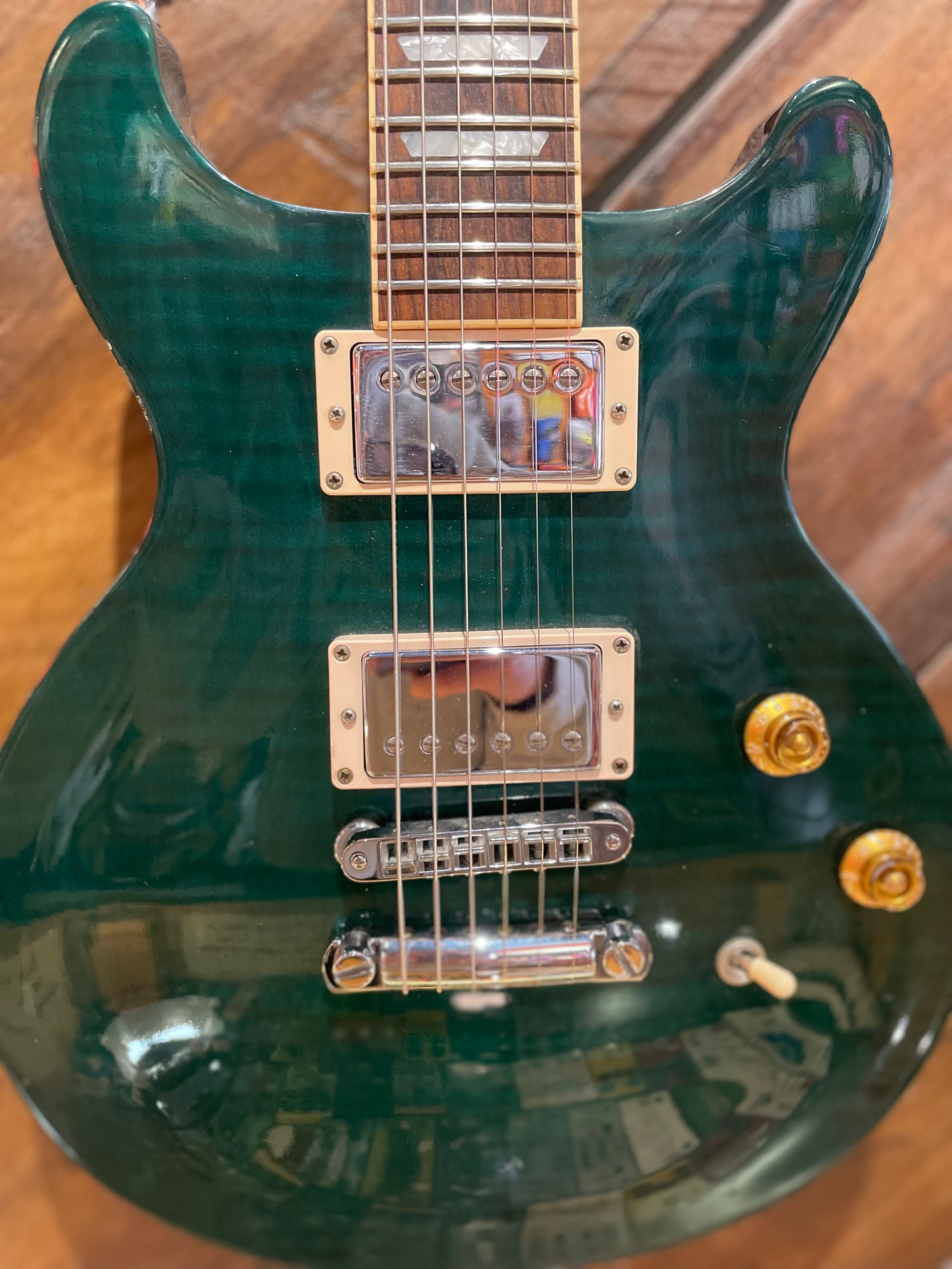 S/H 1998 Gibson Les Paul Standard Double-Cut, Jalapeno Green