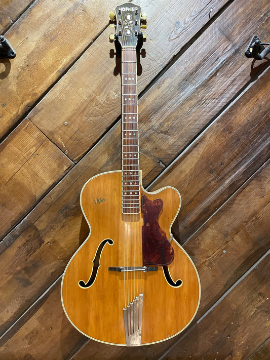 S/H 1959 Hofner Senator Hollow-Body Archtop, Natural