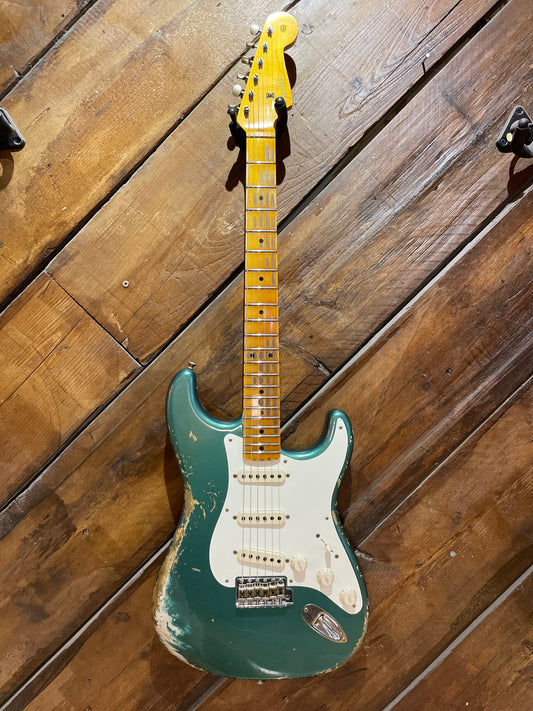 Fender Custom Shop 1957 Heavy Relic Stratocaster, Aged Sherwood Green Metallic
