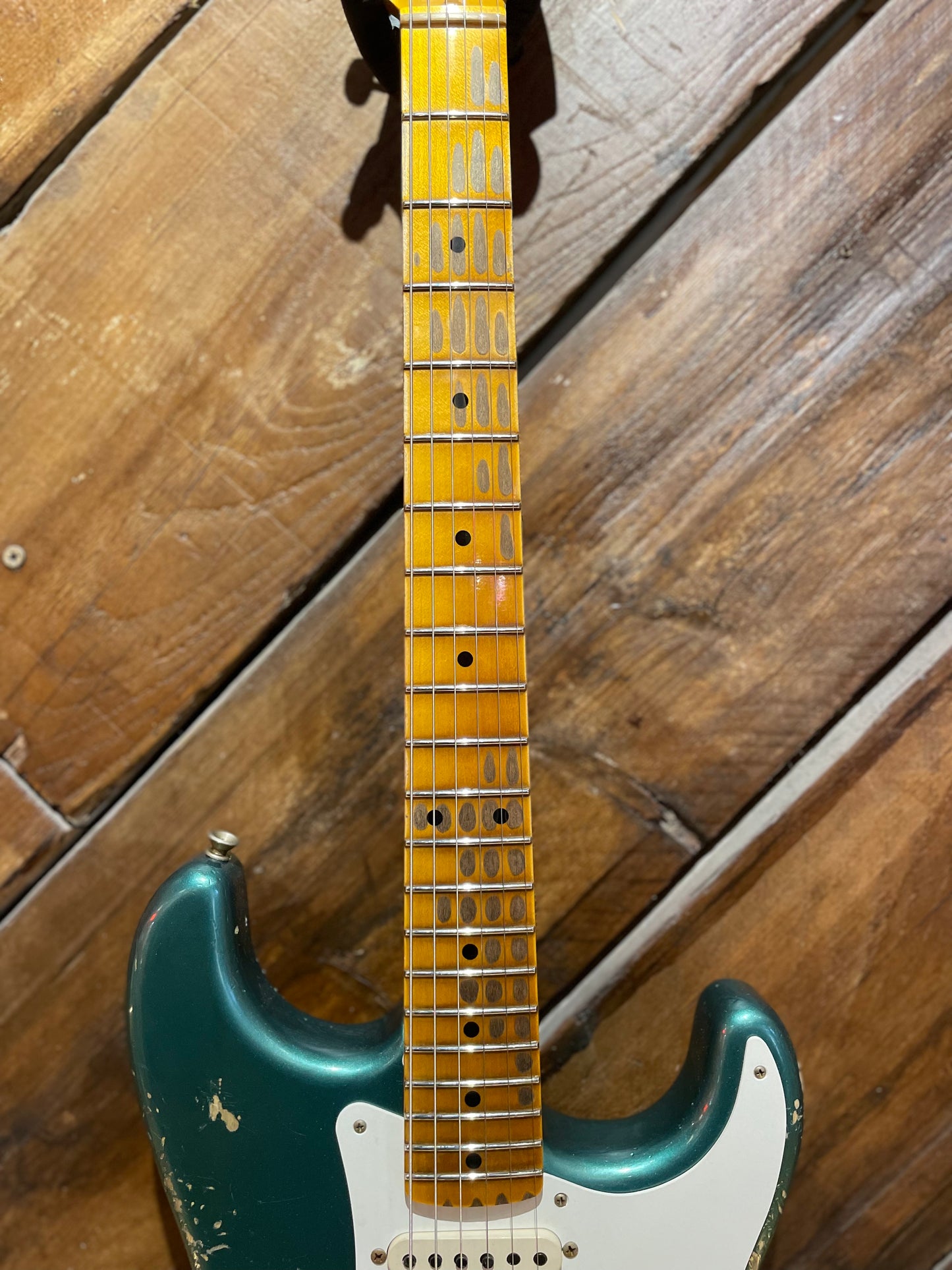 Fender Custom Shop 1957 Heavy Relic Stratocaster, Aged Sherwood Green Metallic