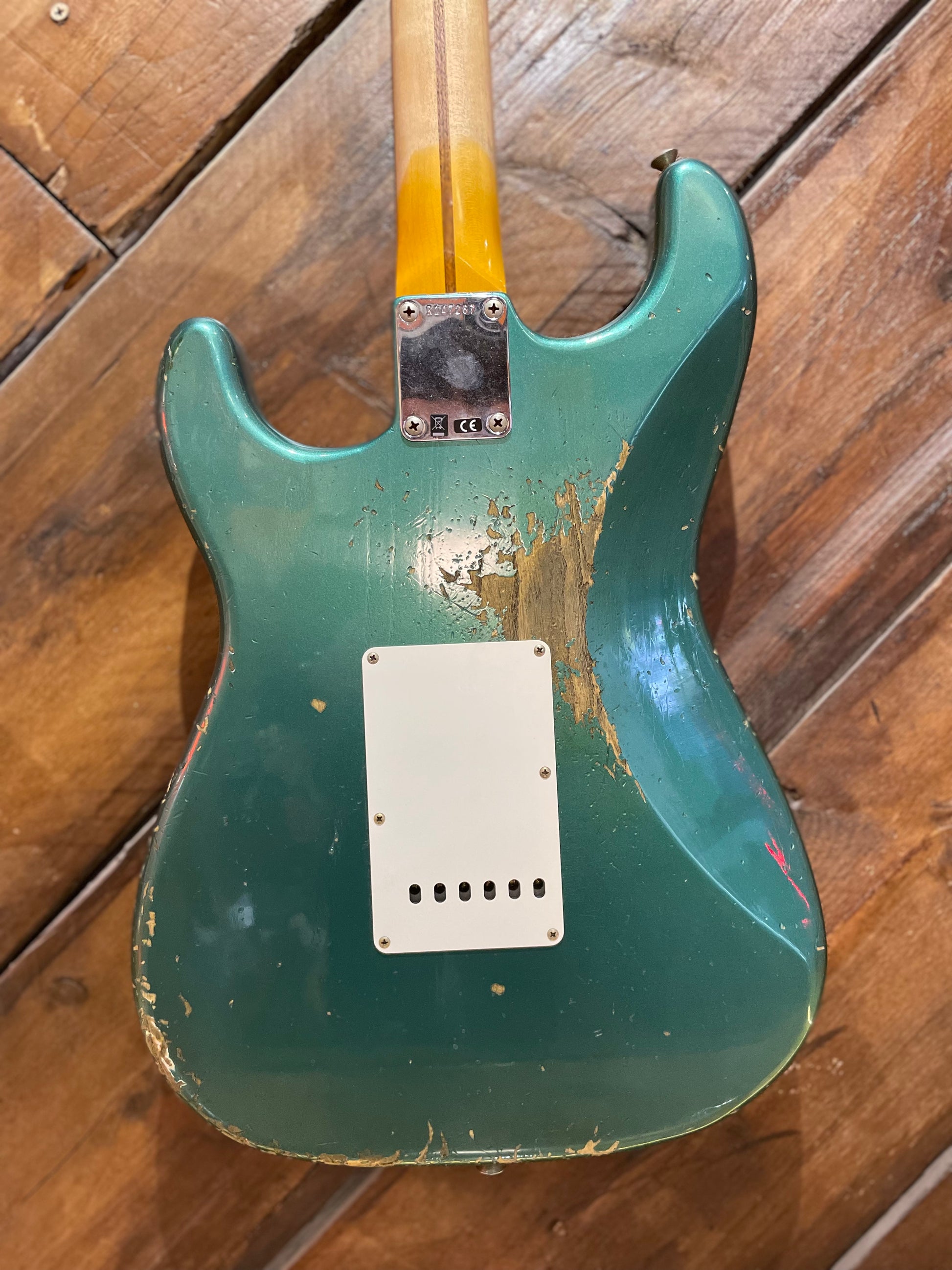 Fender Custom Shop 1957 Heavy Relic Stratocaster, Aged Sherwood Green Metallic