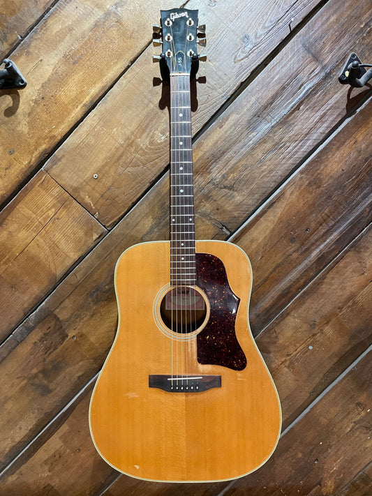 S/H 1980 Gibson J-55 Dreadnought Acoustic Guitar, Natural