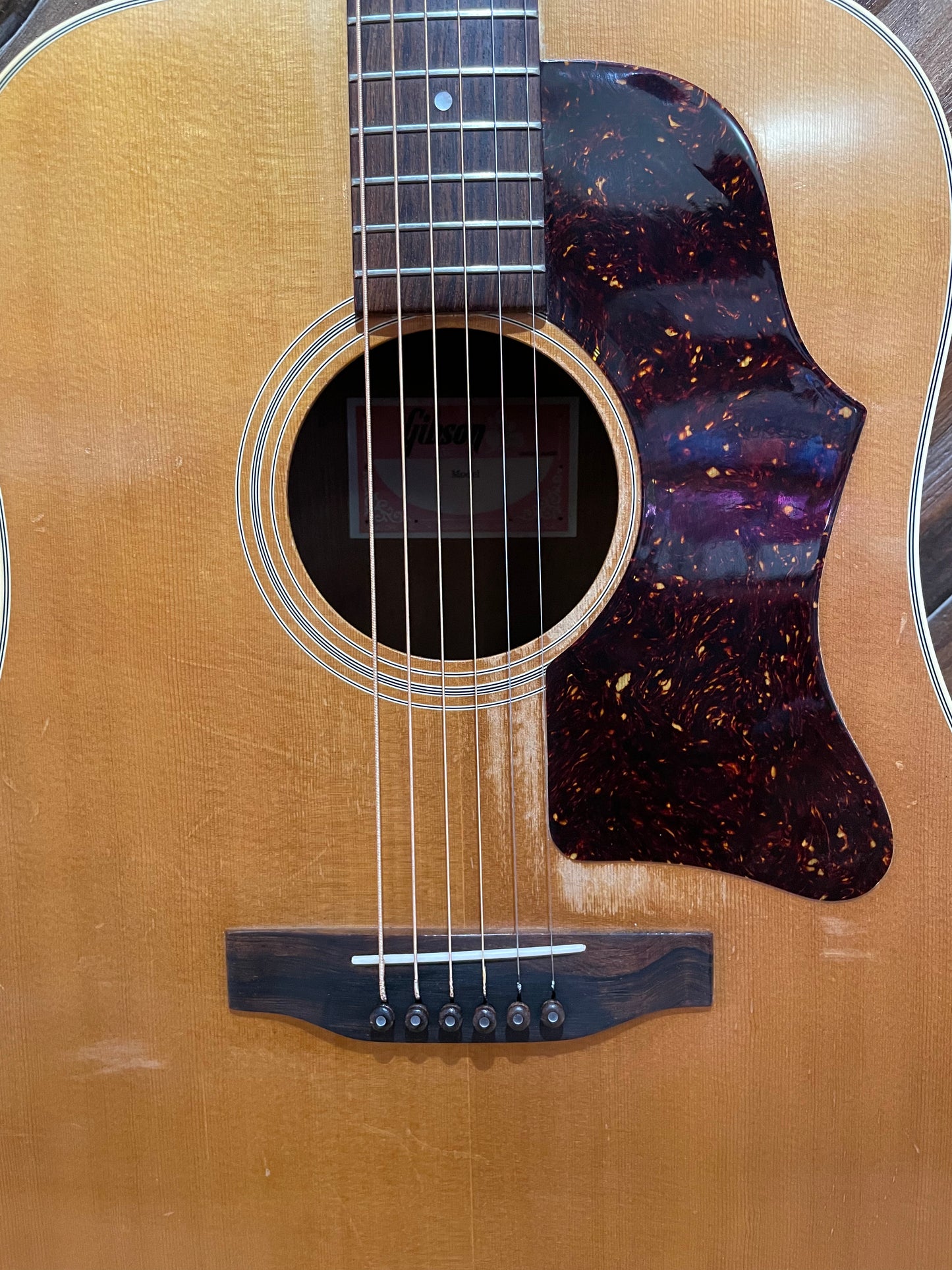 S/H 1980 Gibson J-55 Dreadnought Acoustic Guitar, Natural