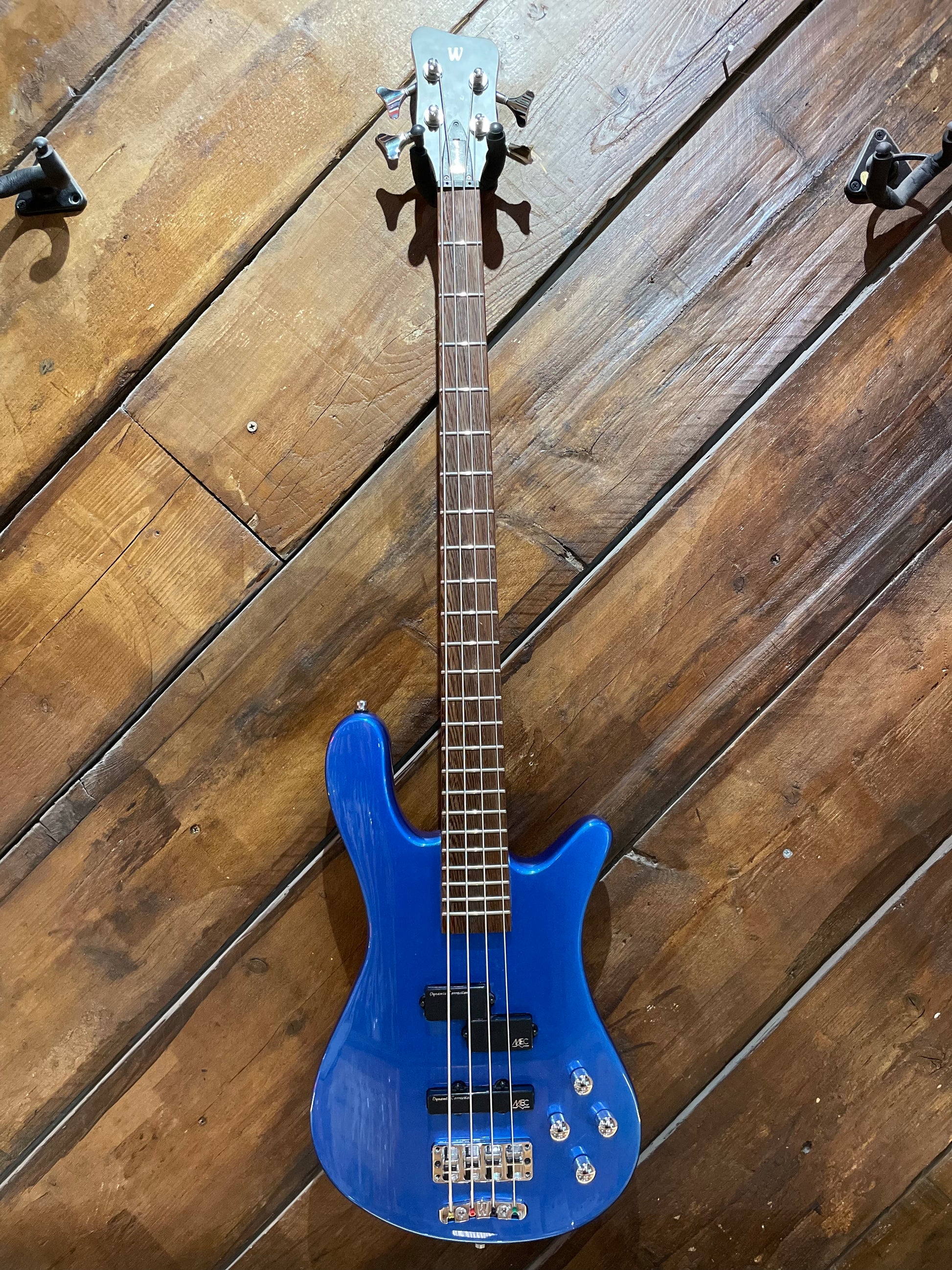 S/H Warwick Rockbass Streamer LX-4 Electric Bass, Metallic Blue