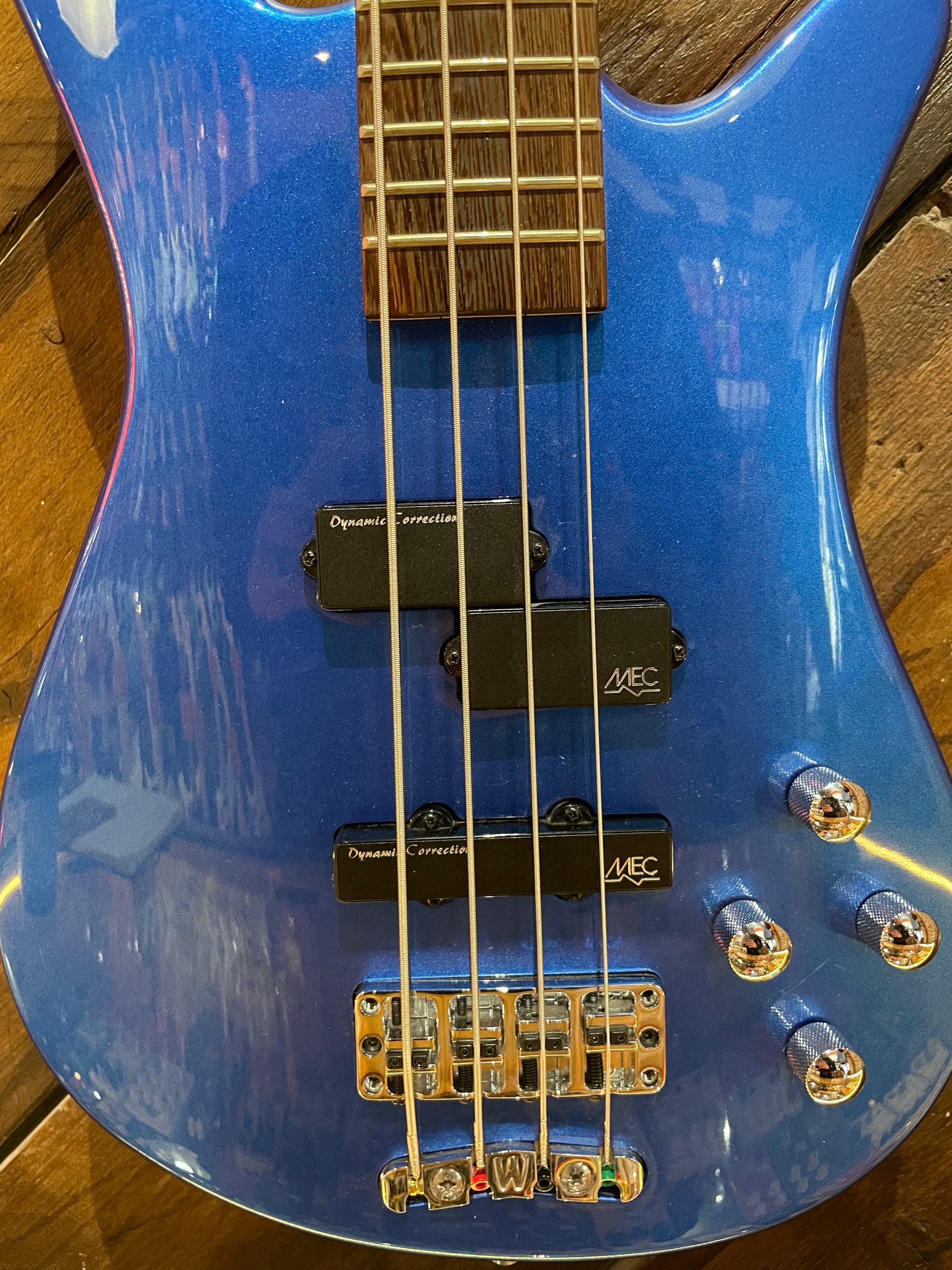 S/H Warwick Rockbass Streamer LX-4 Electric Bass, Metallic Blue