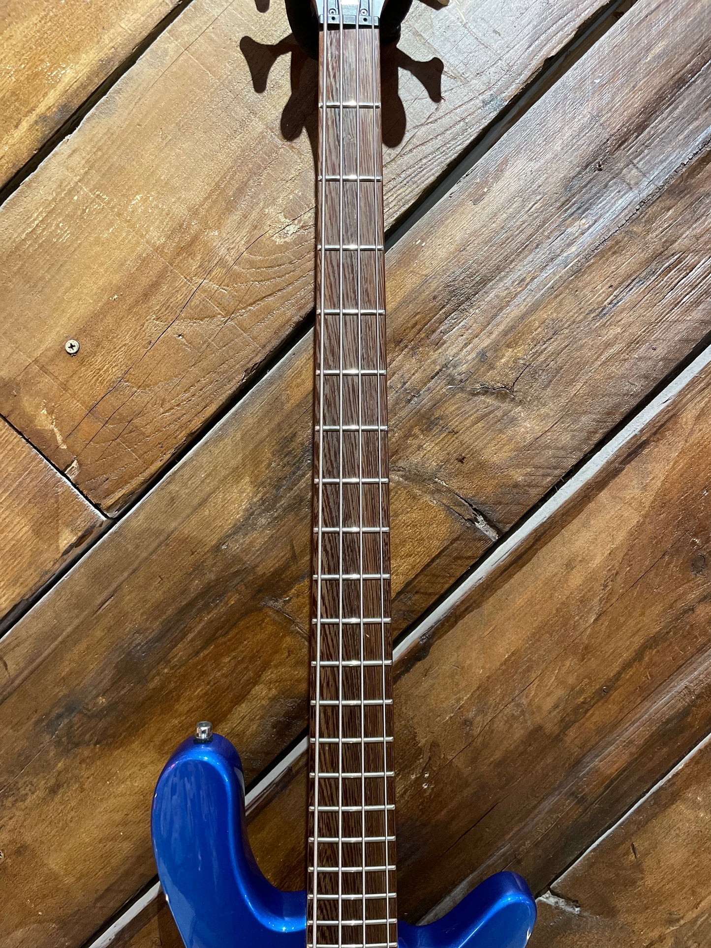 S/H Warwick Rockbass Streamer LX-4 Electric Bass, Metallic Blue