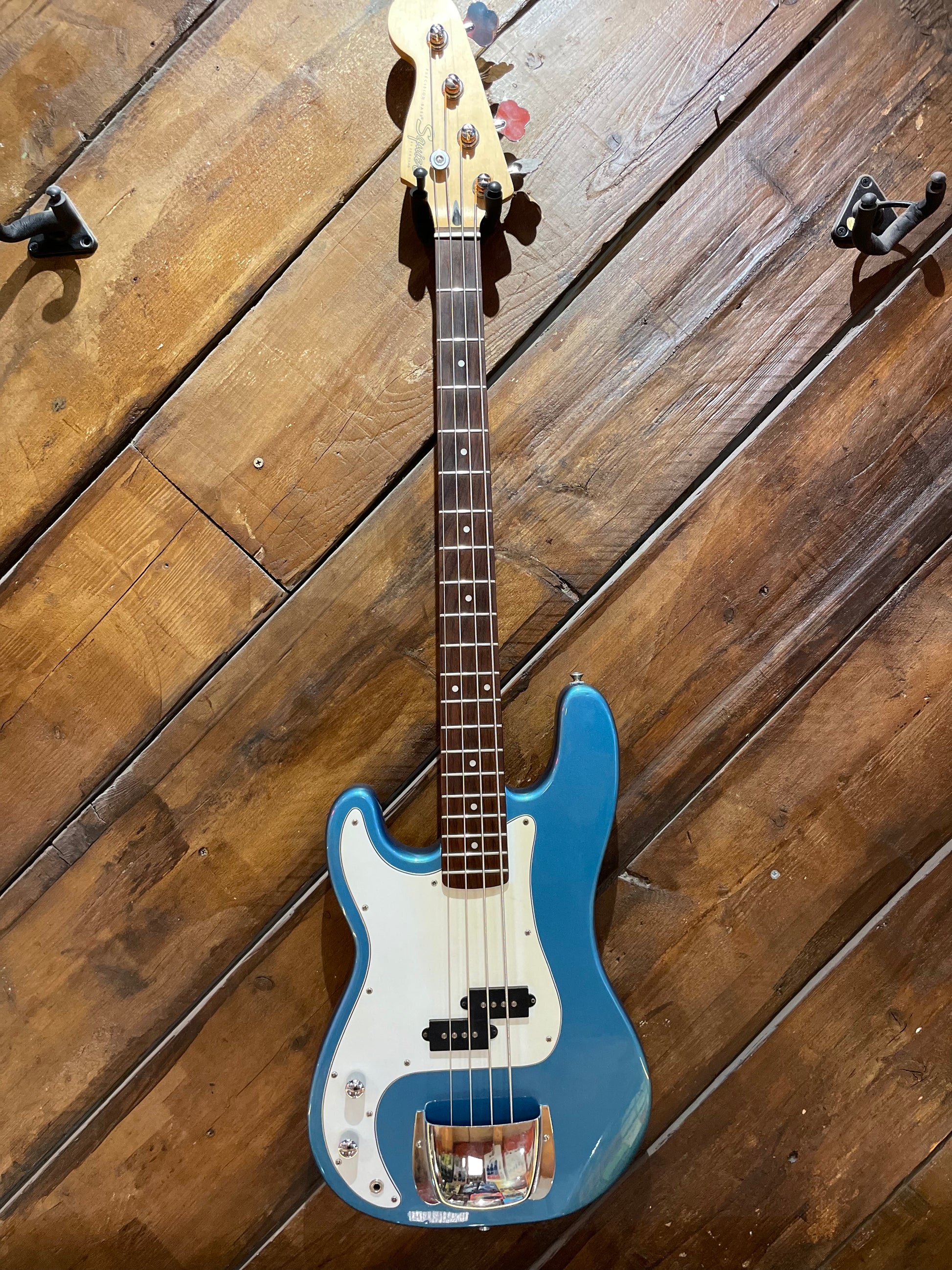 S/H 1998 Squier Korea Precision Bass Left Handed, Lake Placid Blue