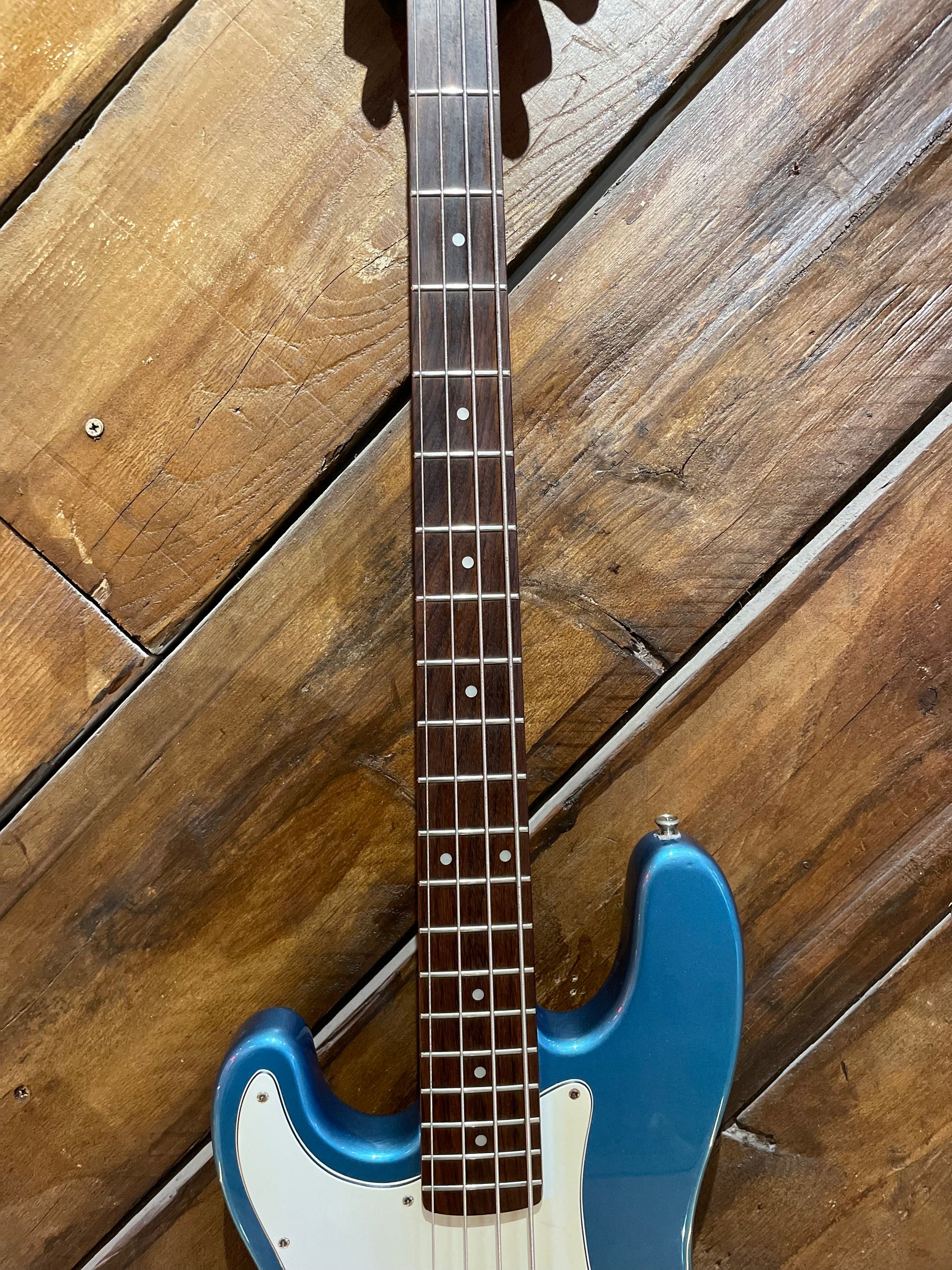 S/H 1998 Squier Korea Precision Bass Left Handed, Lake Placid Blue