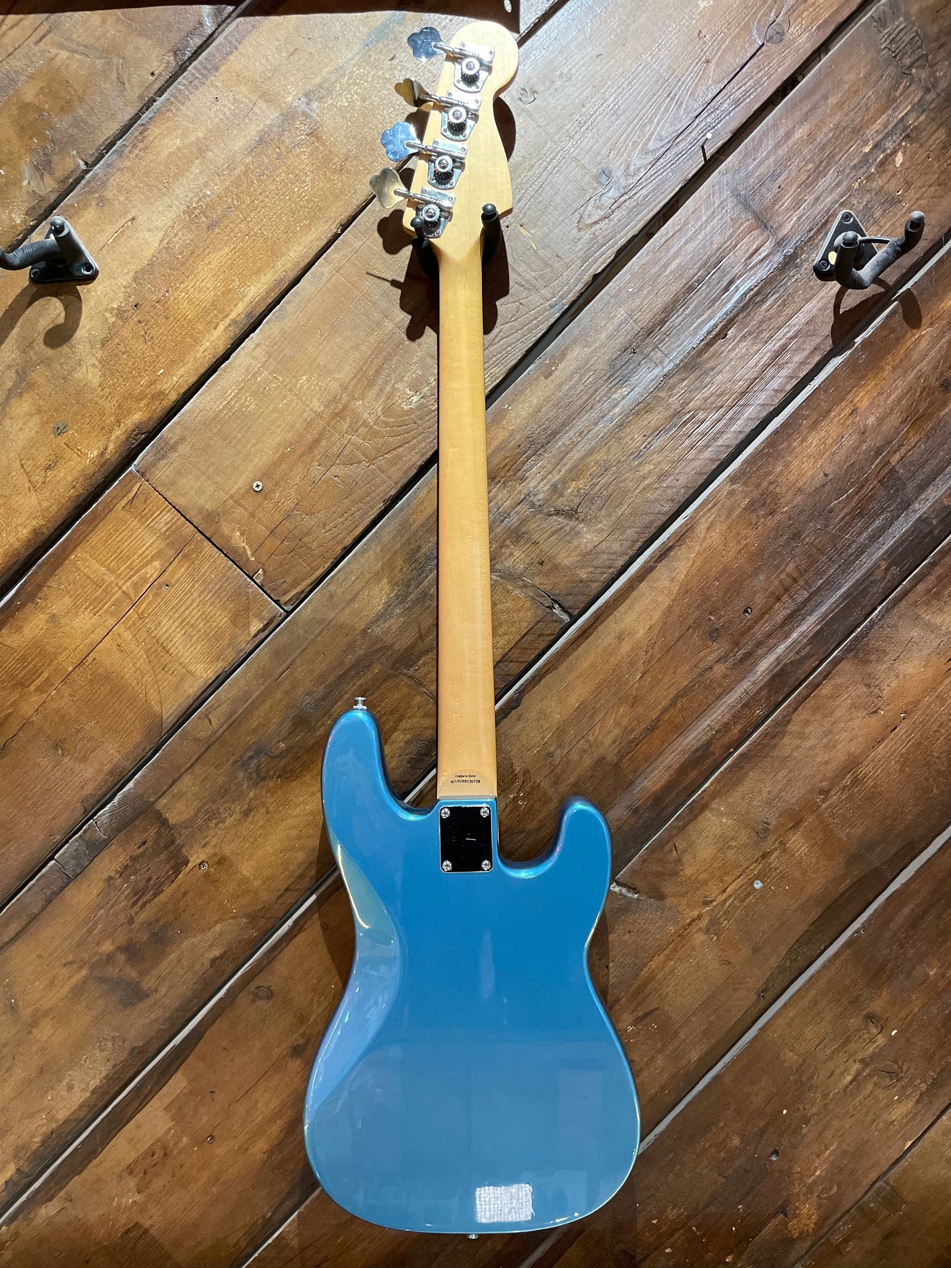 S/H 1998 Squier Korea Precision Bass Left Handed, Lake Placid Blue