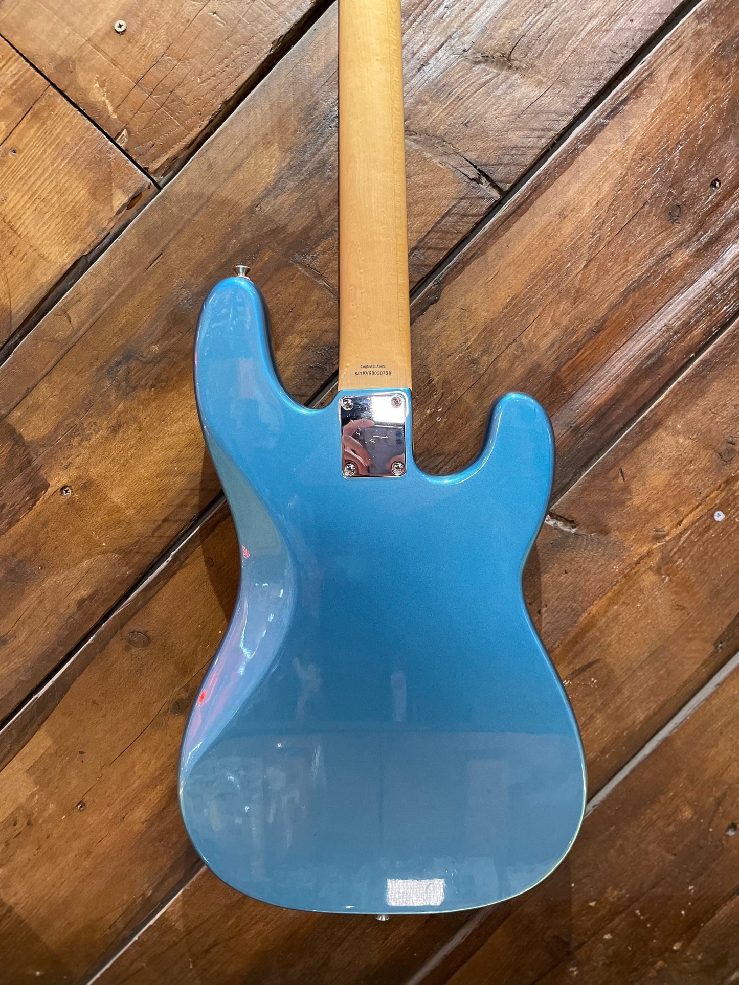S/H 1998 Squier Korea Precision Bass Left Handed, Lake Placid Blue