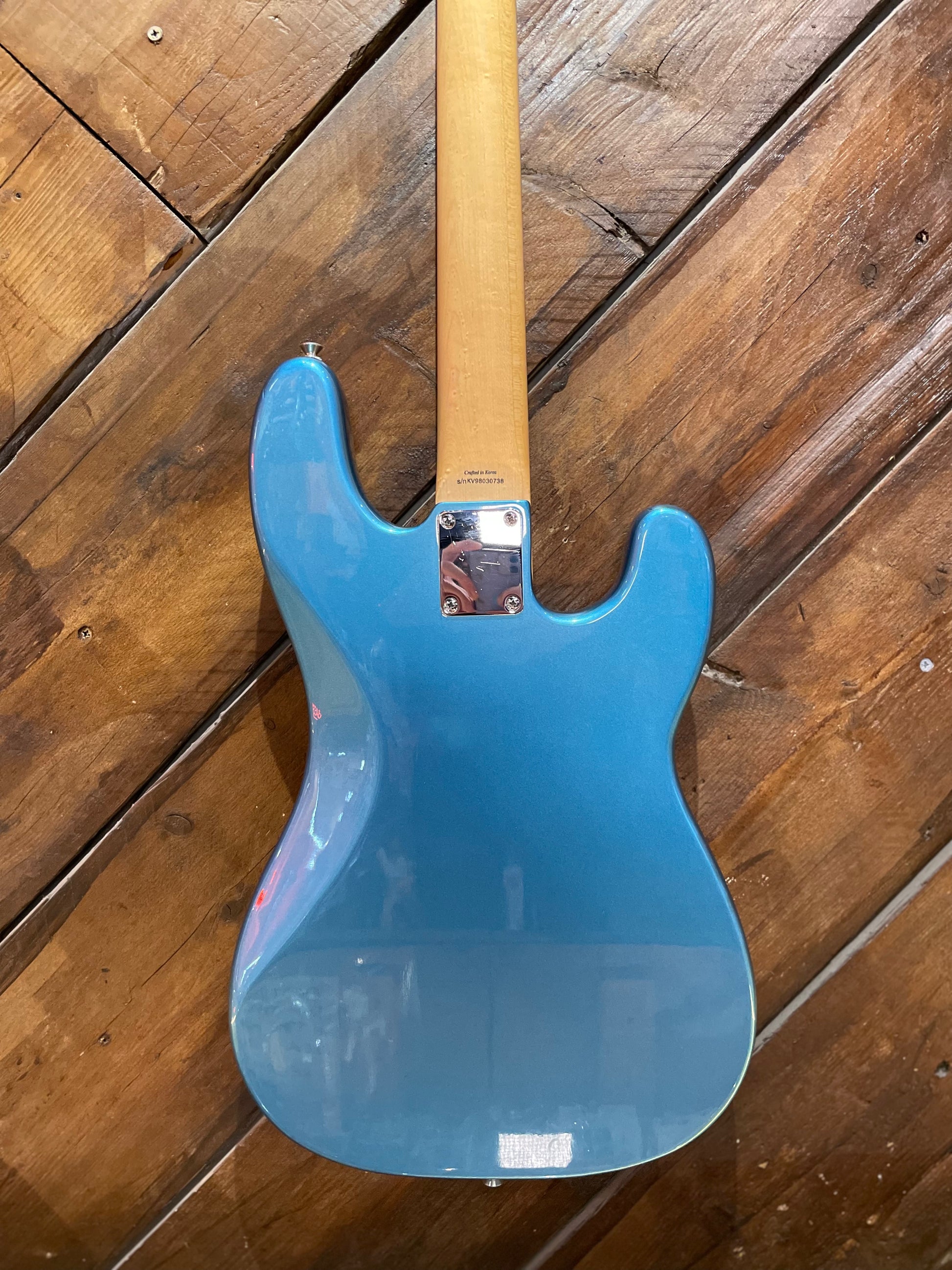 S/H 1998 Squier Korea Precision Bass Left Handed, Lake Placid Blue