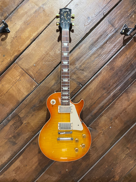 S/H 2012 Gibson Custom Shop R9 Les Paul Standard '59 Reissue 'Flame Top' Iced Tea Burst