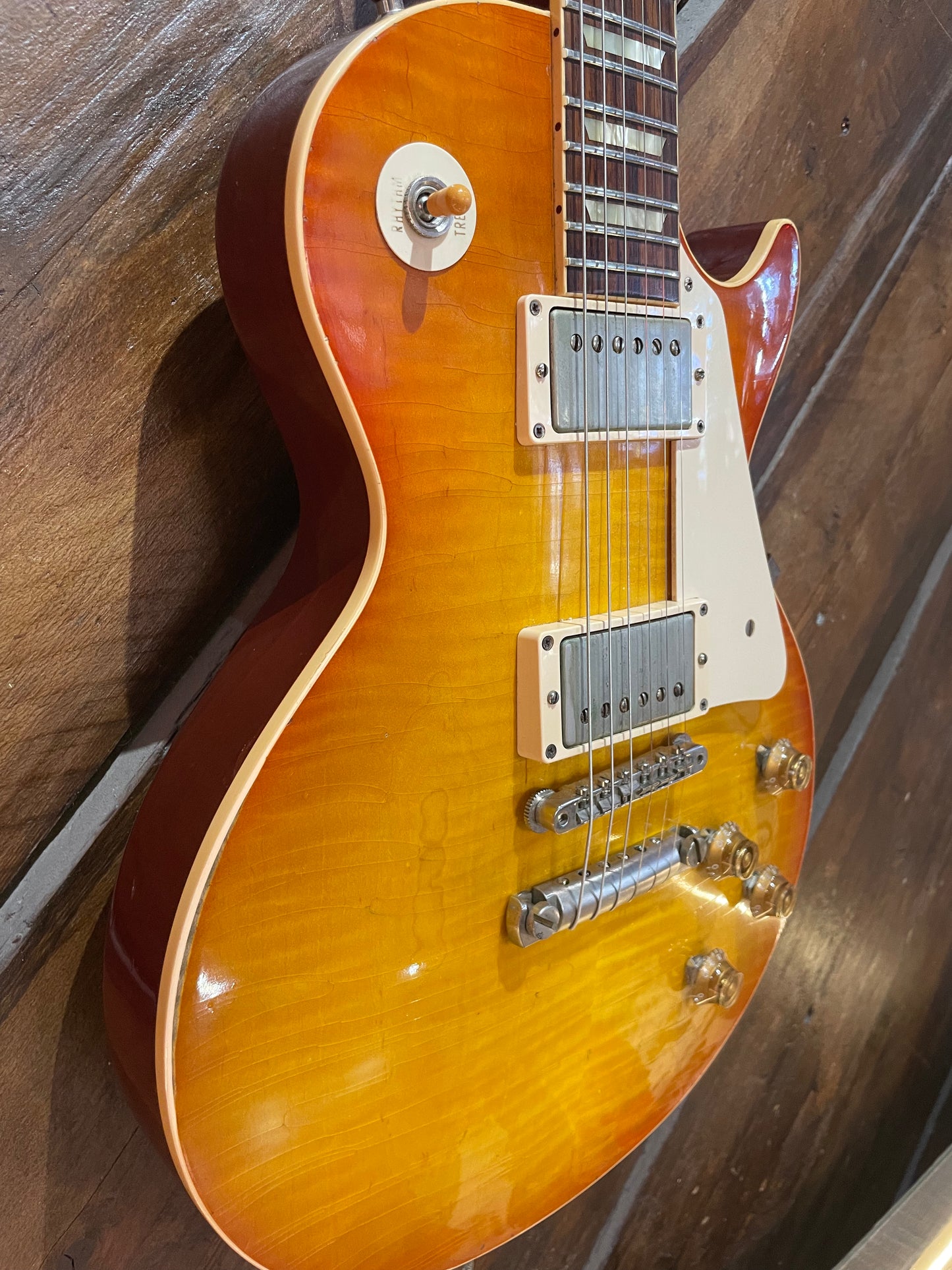 S/H 2012 Gibson Custom Shop R9 Les Paul Standard '59 Reissue 'Flame Top' Iced Tea Burst