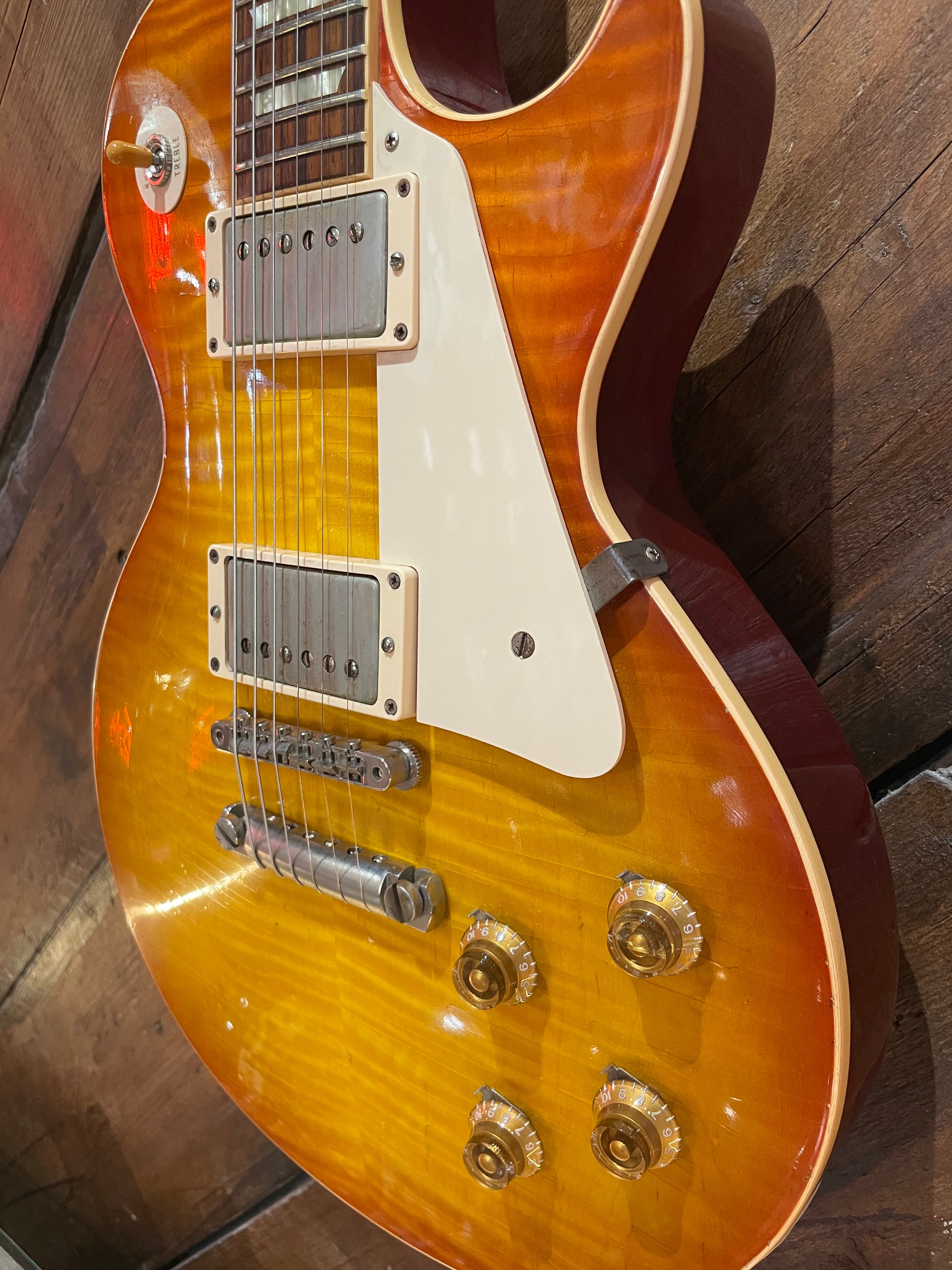 S/H 2012 Gibson Custom Shop R9 Les Paul Standard '59 Reissue 'Flame Top' Iced Tea Burst