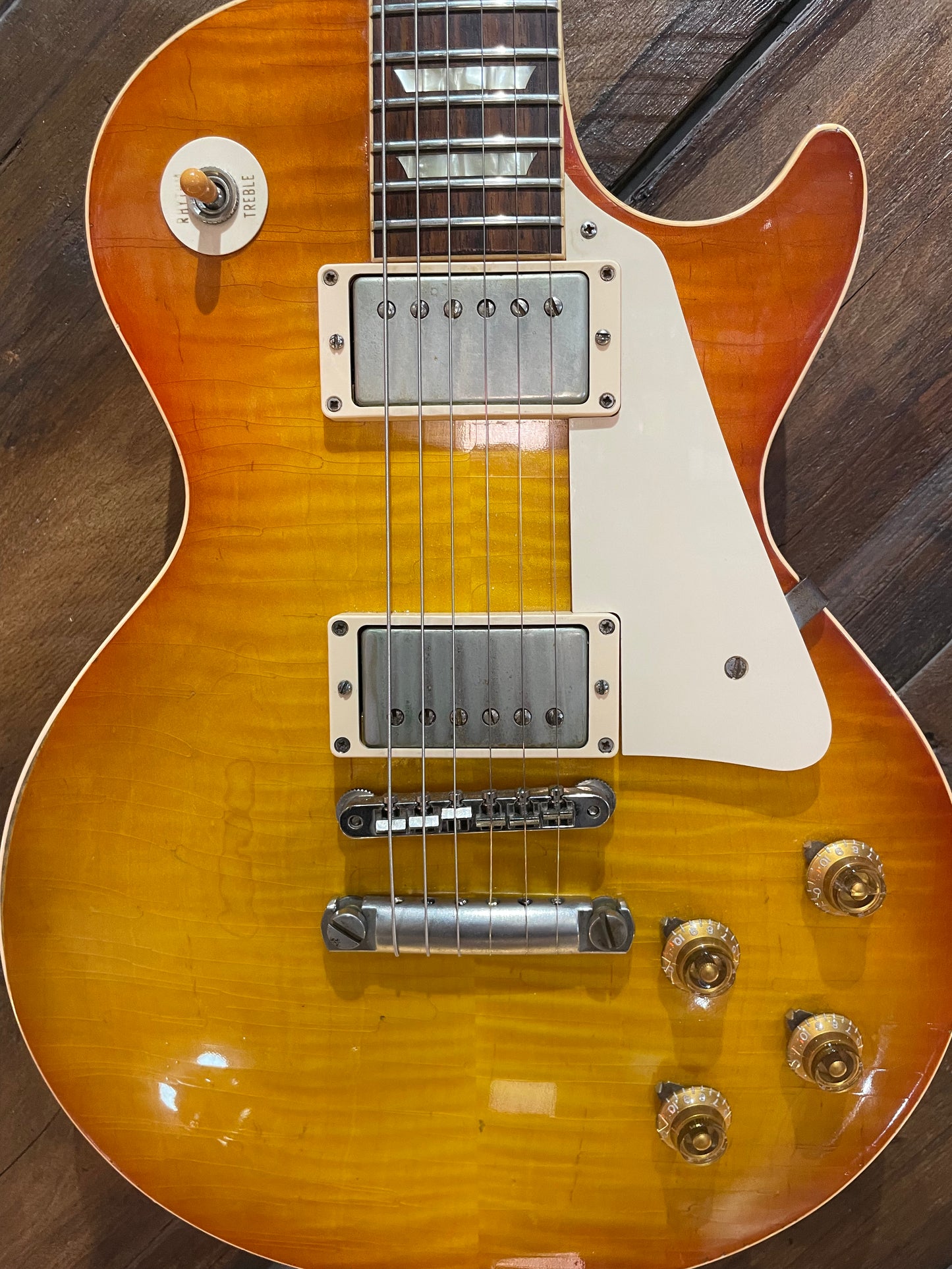 S/H 2012 Gibson Custom Shop R9 Les Paul Standard '59 Reissue 'Flame Top' Iced Tea Burst