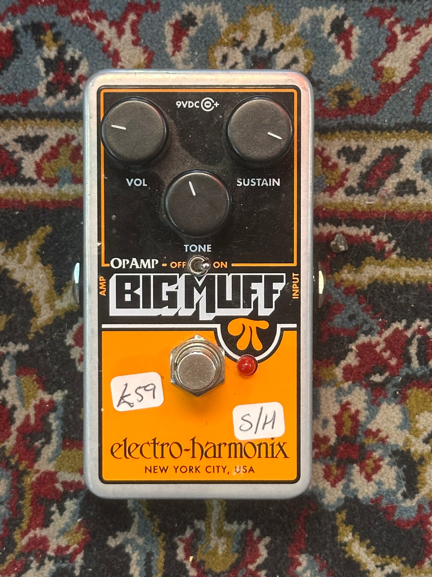 S/H Electro Harmonix Op Amp Big Muff Pi Fuzz / Distortion / Sustainer Pedal