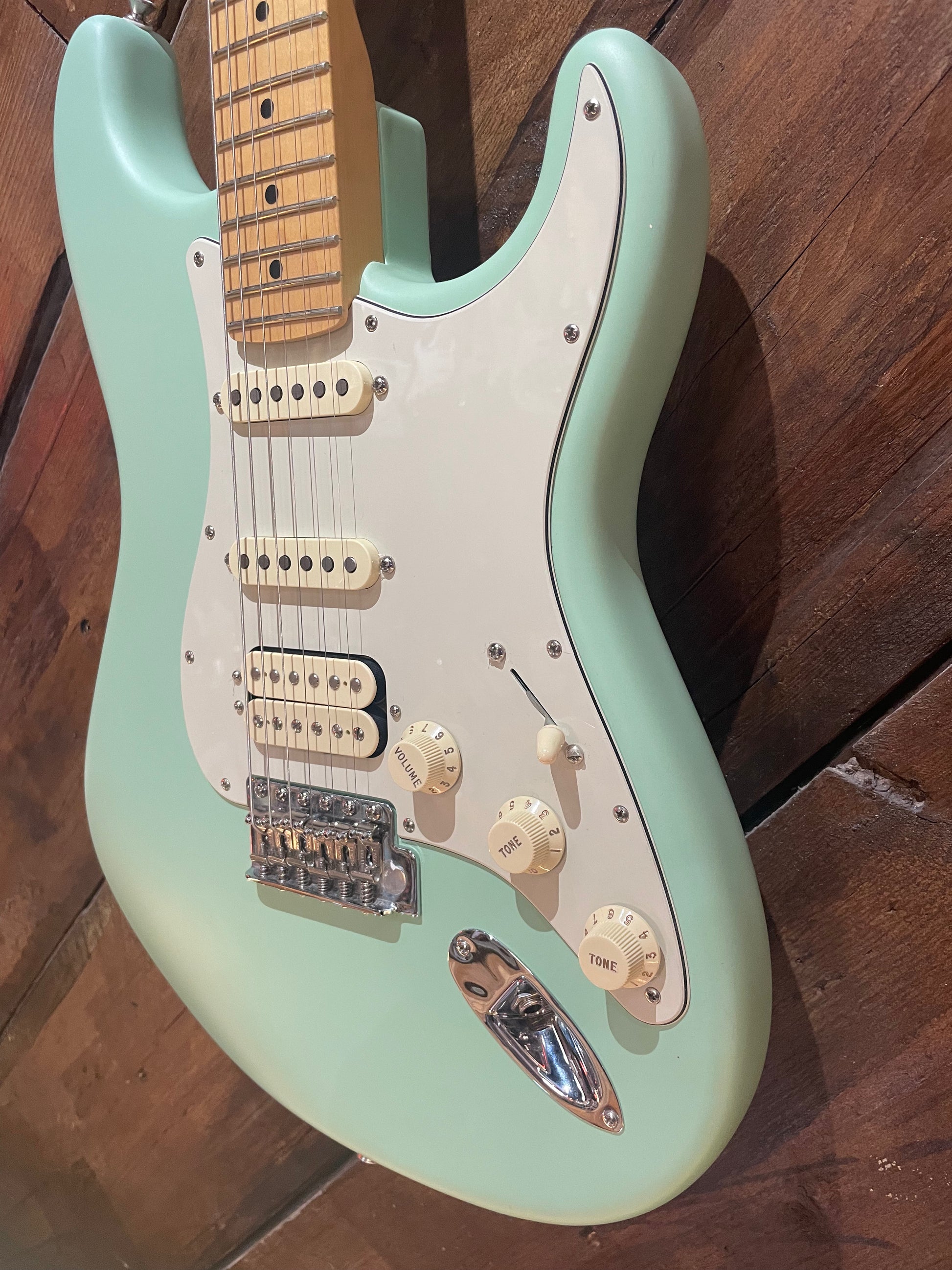 S/H 2022 Fender Performer Stratocaster HSS, Satin Surf Green