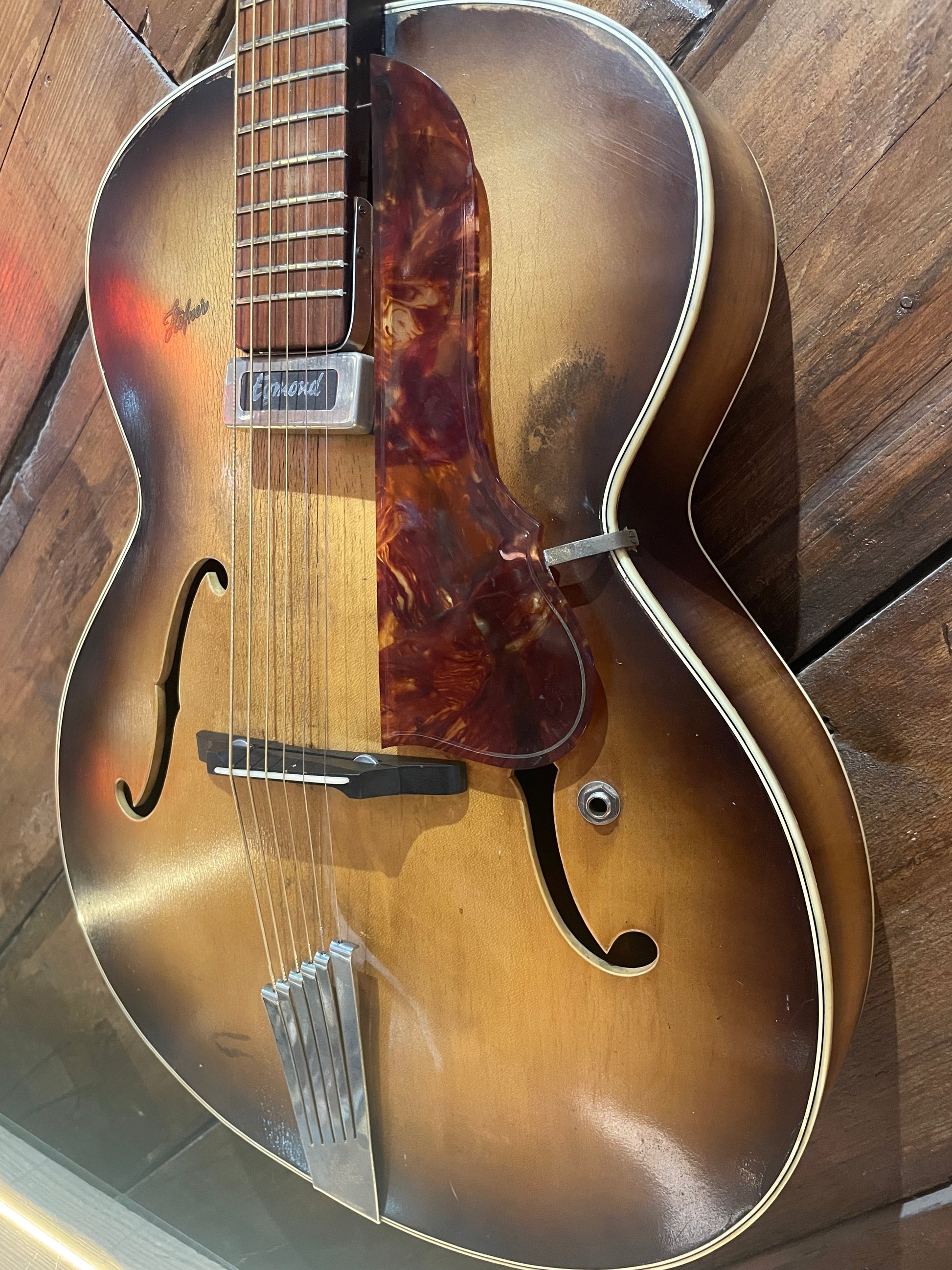 S/H 1958 Hofner Senator Hollow Body Archtop Guitar, Sunburst