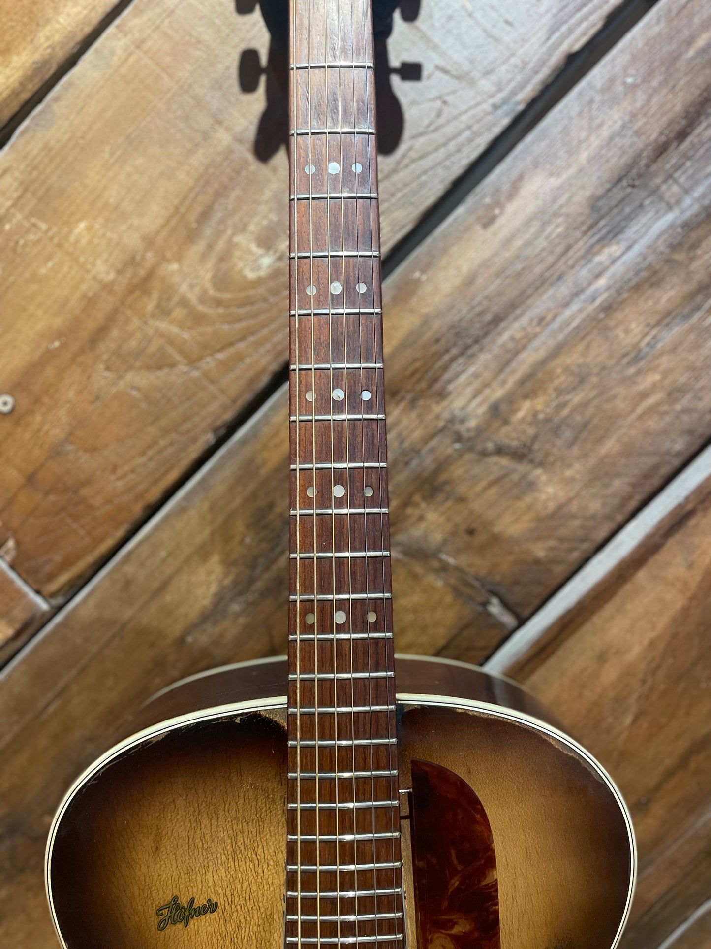 S/H 1958 Hofner Senator Hollow Body Archtop Guitar, Sunburst