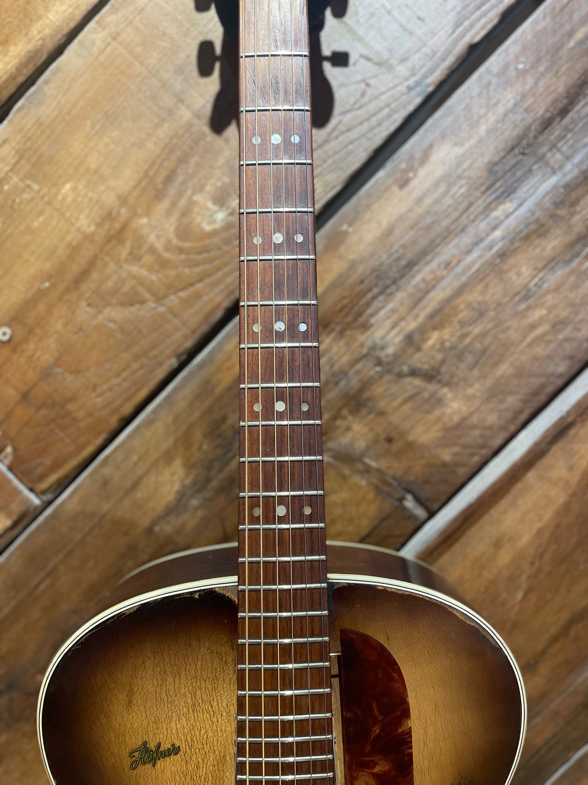 S/H 1958 Hofner Senator Hollow Body Archtop Guitar, Sunburst