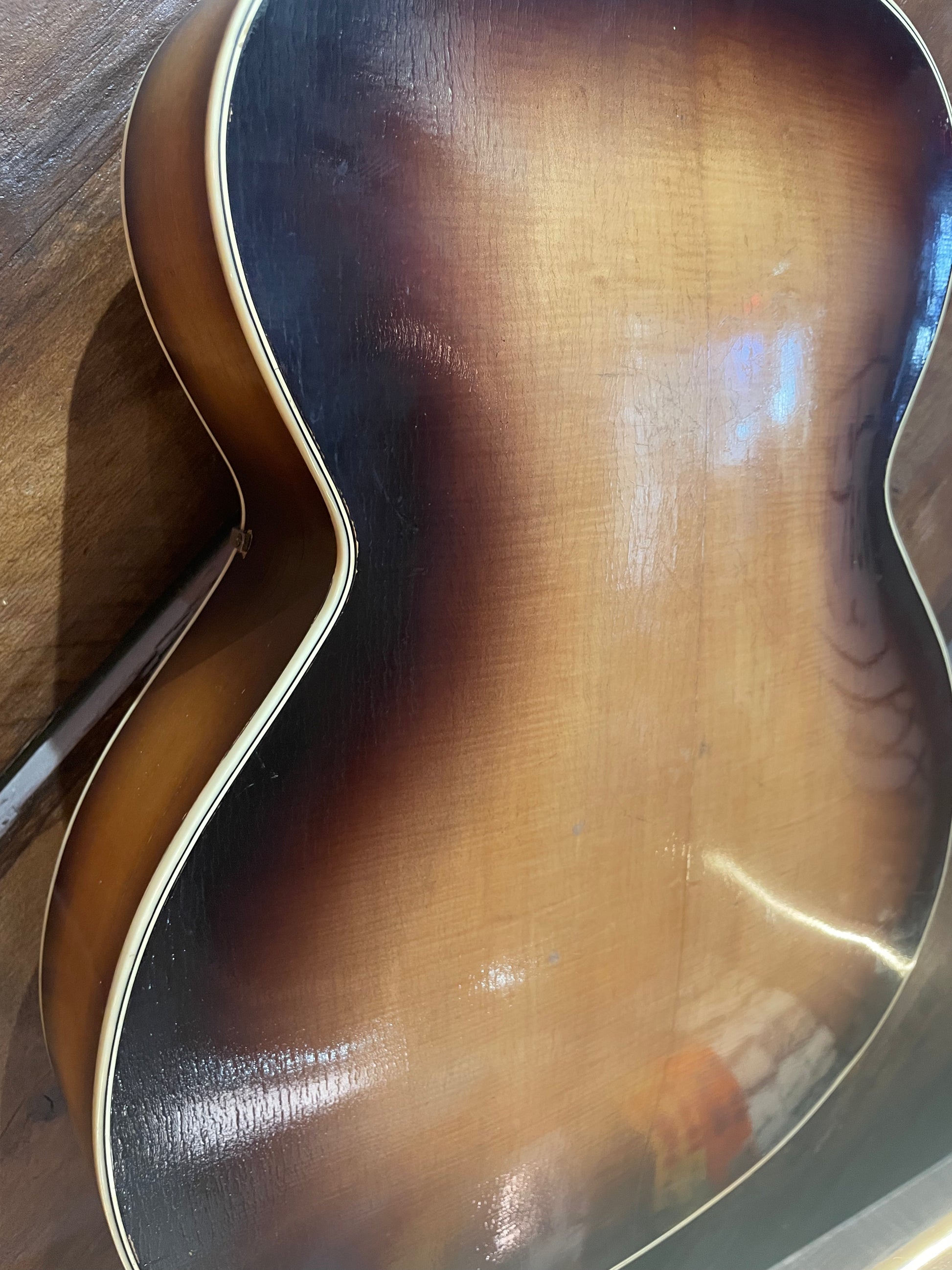 S/H 1958 Hofner Senator Hollow Body Archtop Guitar, Sunburst