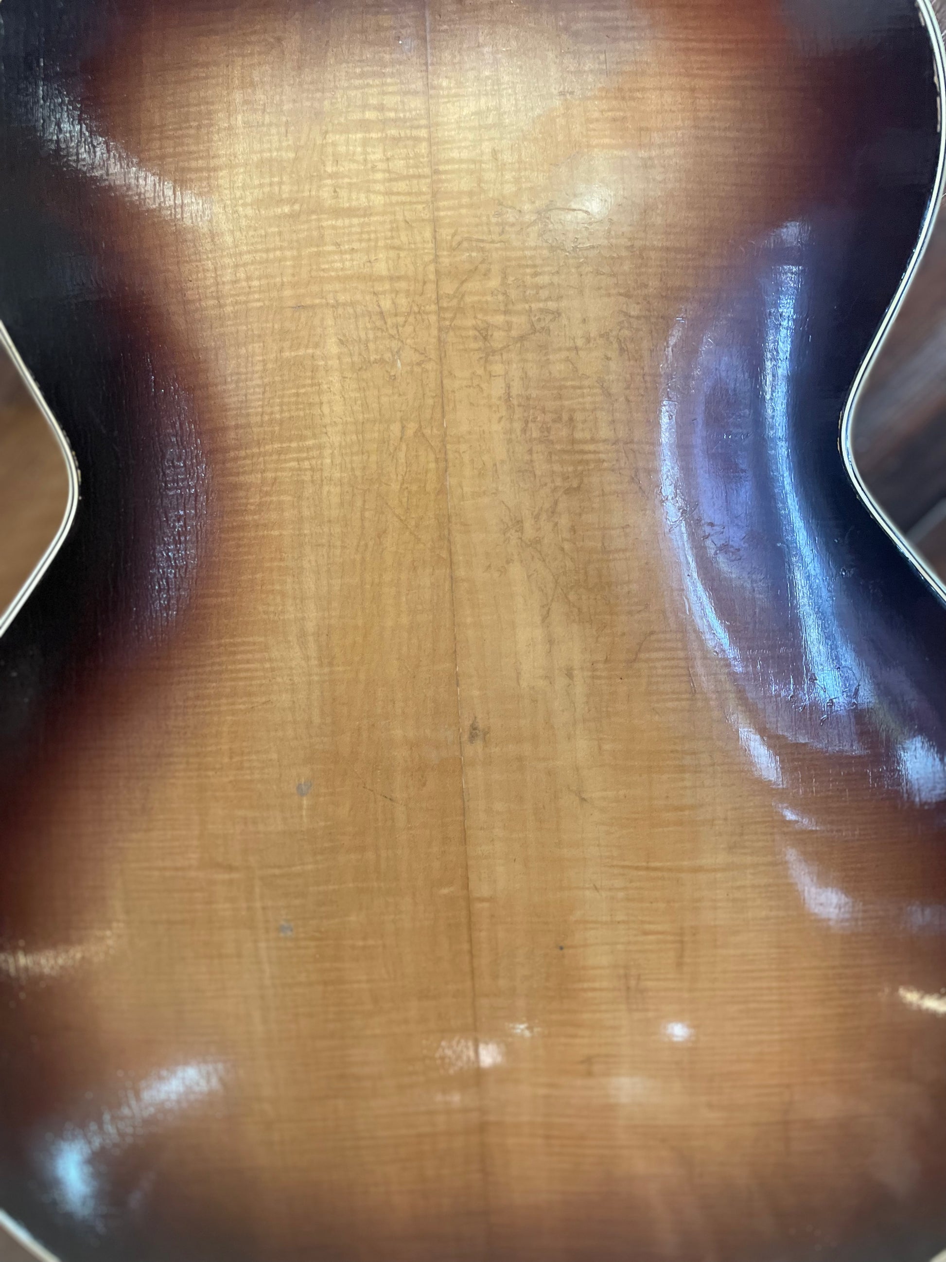 S/H 1958 Hofner Senator Hollow Body Archtop Guitar, Sunburst