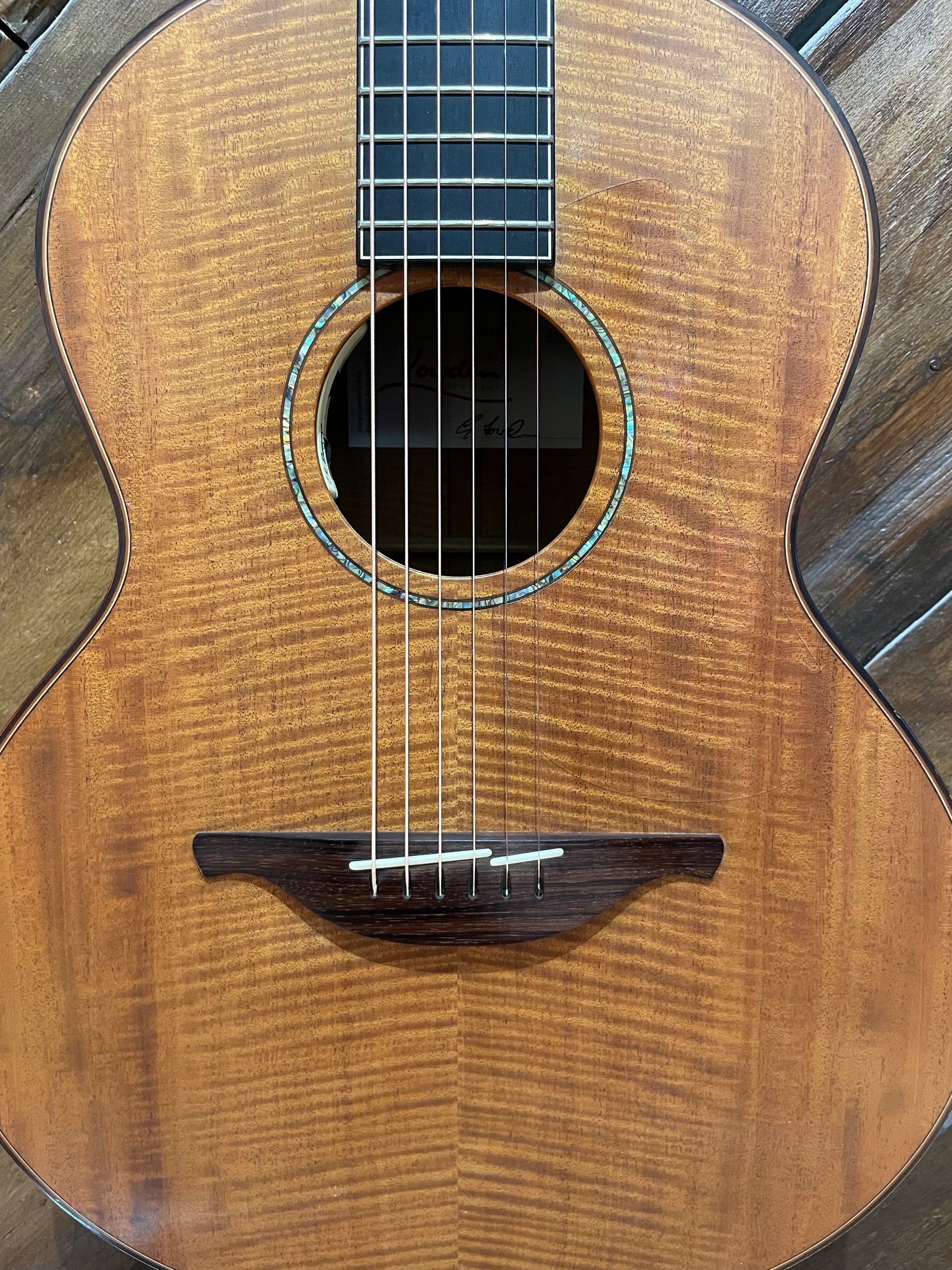 S/H Lowden S-35M Acoustic Guitar, Flamed Mahogany