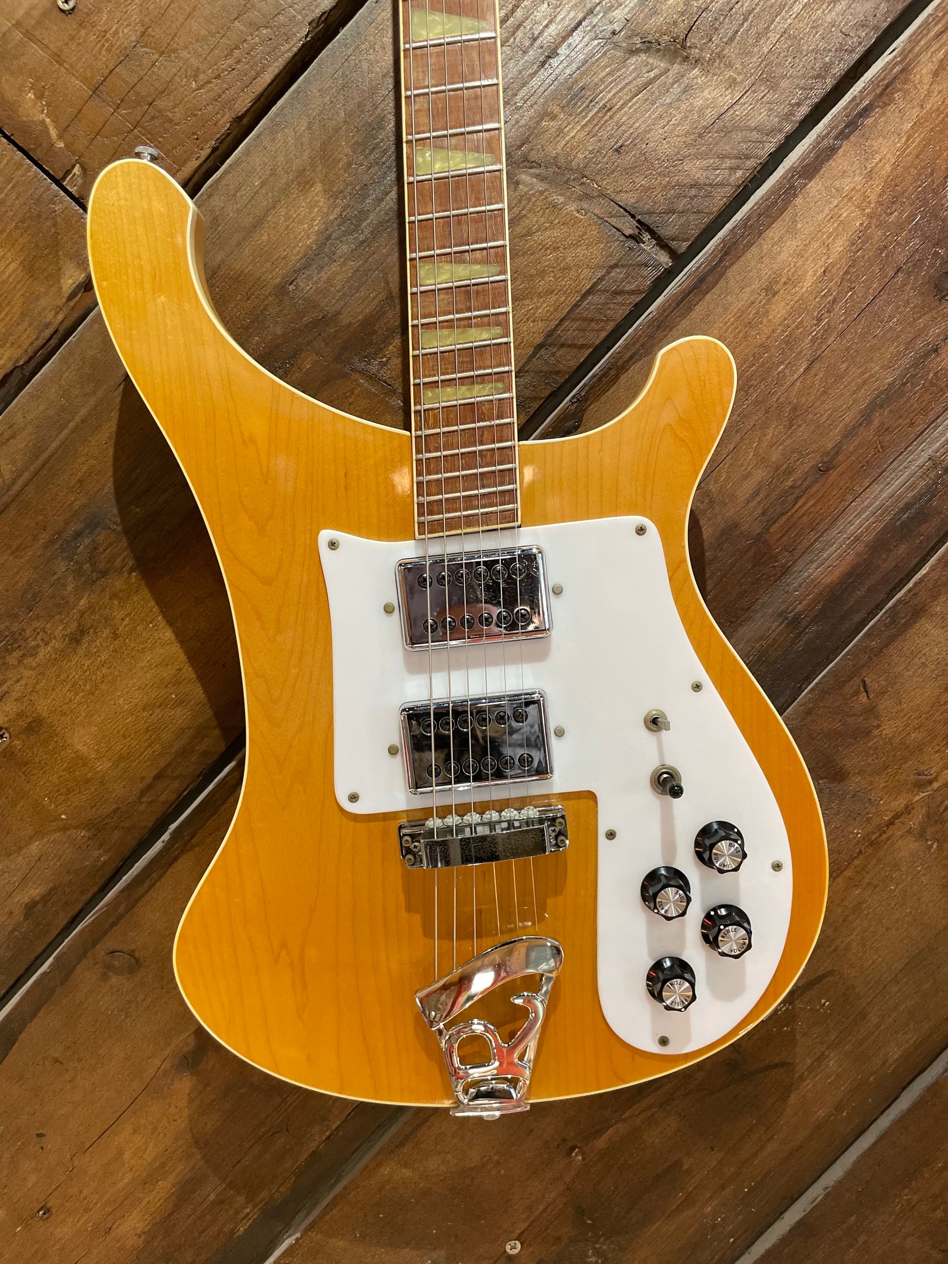 S/H 1975 Rickenbacker 481 'Slant Fret' Electric Guitar, Mapleglo