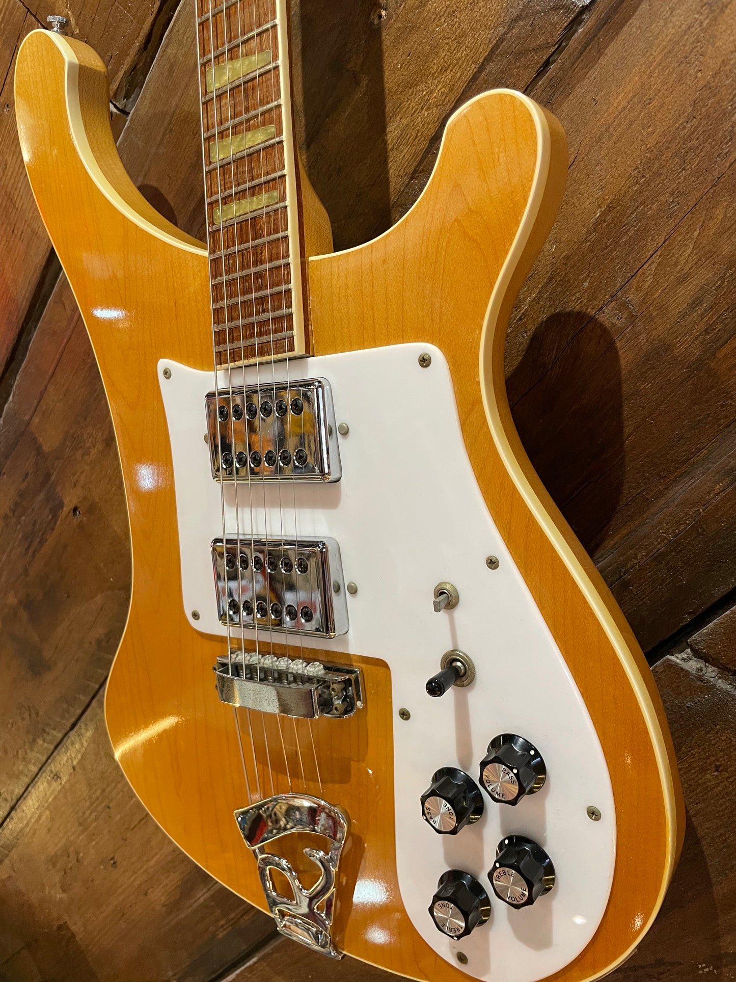 S/H 1975 Rickenbacker 481 'Slant Fret' Electric Guitar, Mapleglo