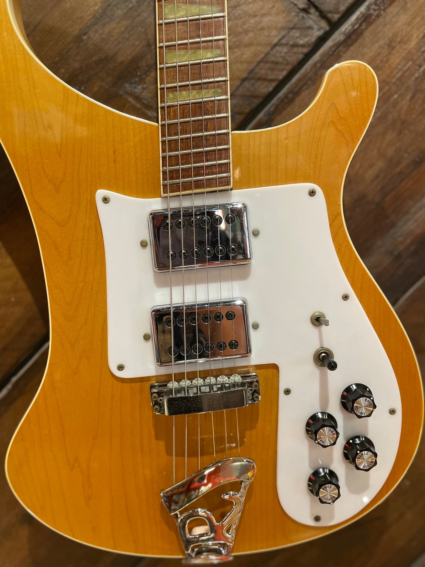 S/H 1975 Rickenbacker 481 'Slant Fret' Electric Guitar, Mapleglo