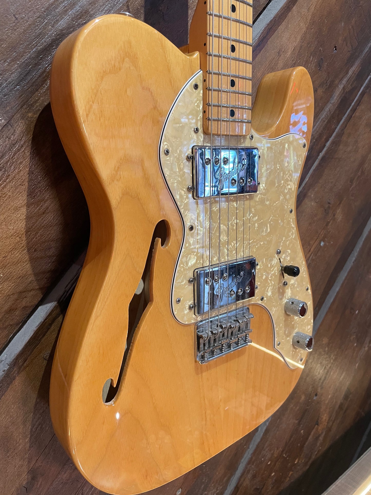 S/H 2002 Fender MIM Telecaster Thinline Deluxe, Natural