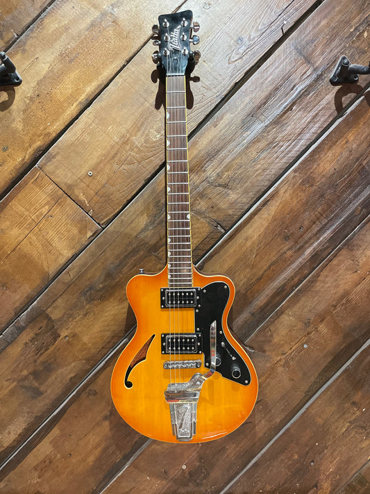 S/H Italia Maranello '61 Semi Hollow Electric Guitar, Yellow