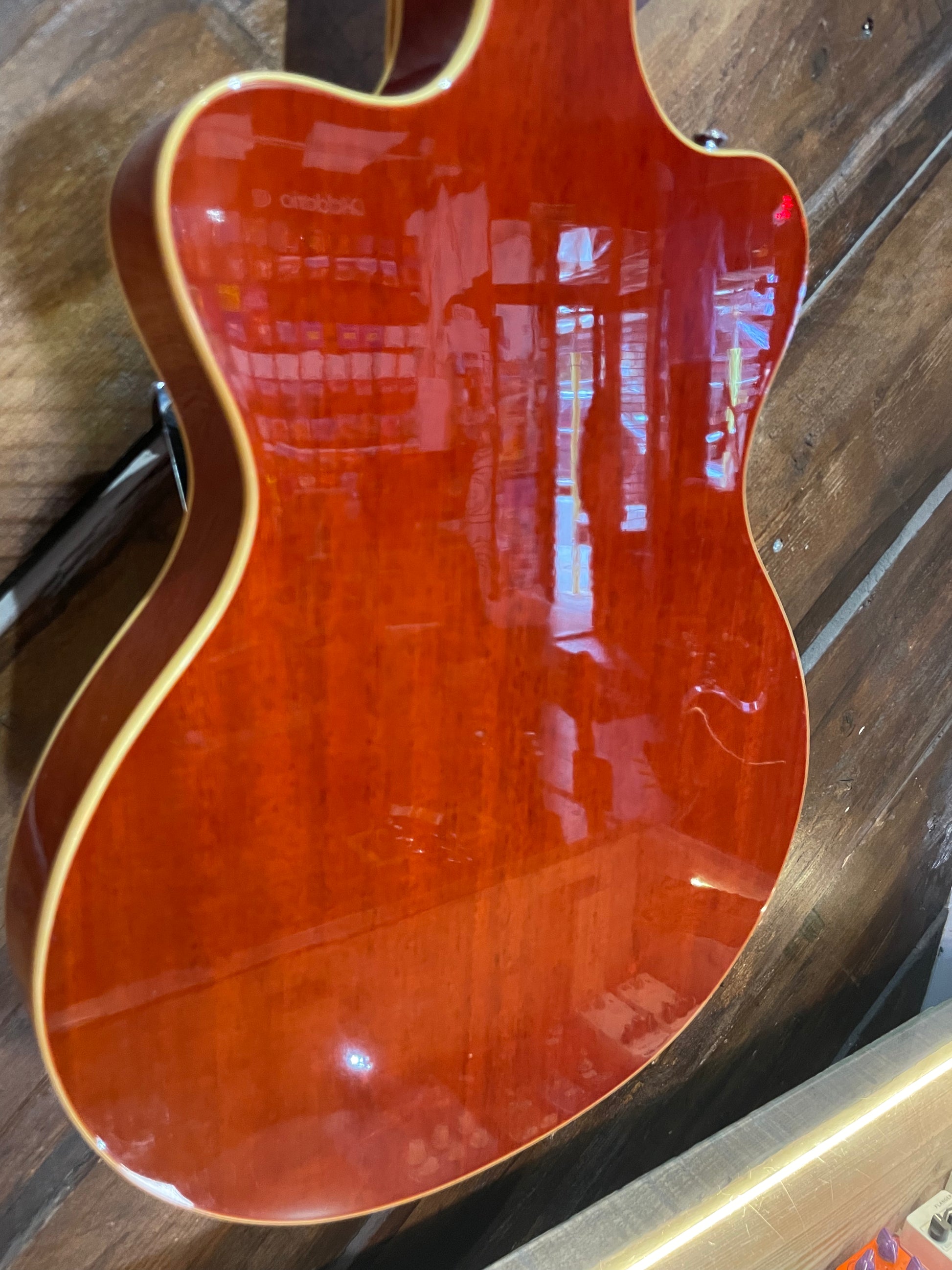 S/H Italia Maranello '61 Semi Hollow Electric Guitar, Yellow