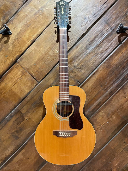 S/H 1975 Guild F112NT 12-String Jumbo Acoustic Guitar, Natural
