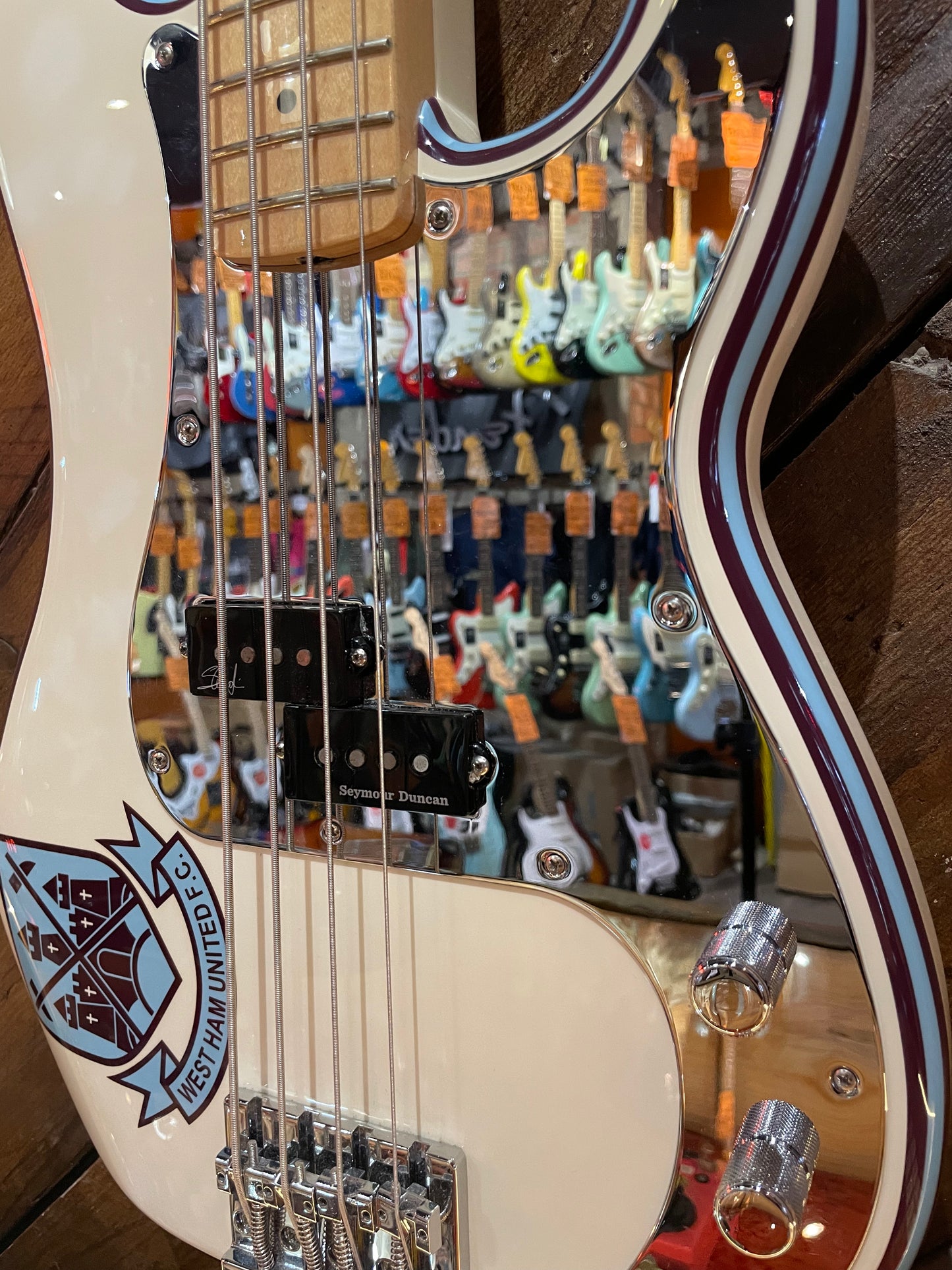 S/H 2022 Fender Steve Harris Signature Precision Bass, Olympic White