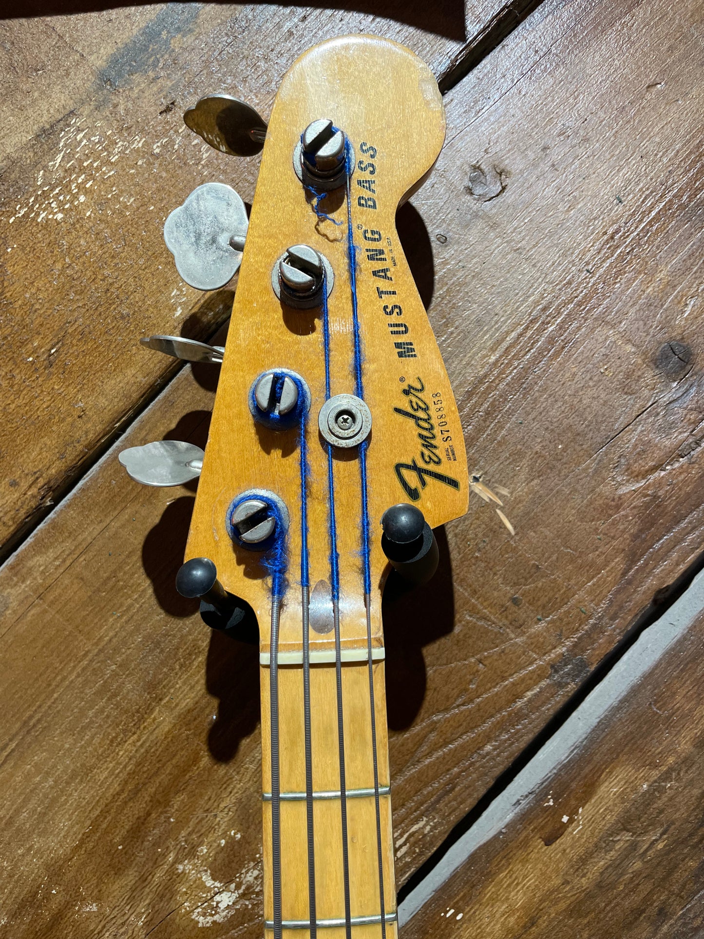 S/H 1977 Fender Mustang Bass, Natural