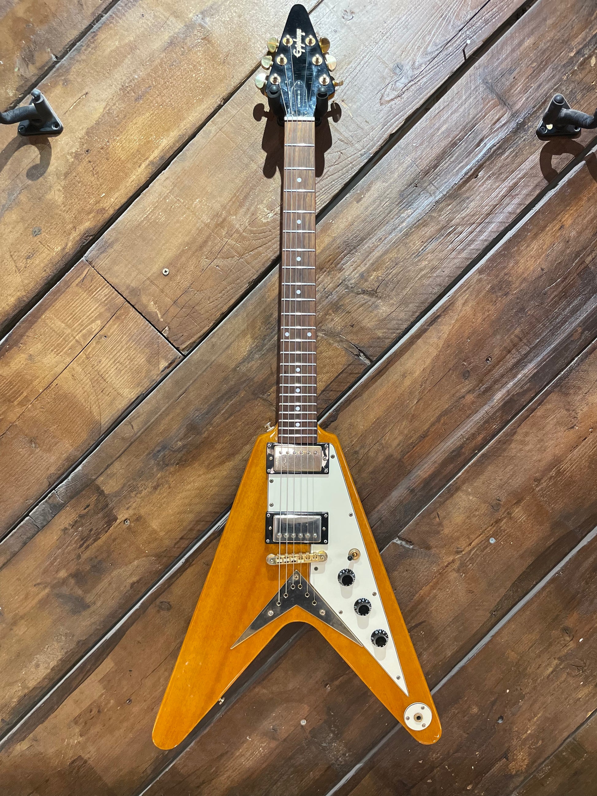 S/H Epiphone '58 Korina Flying V, Natural