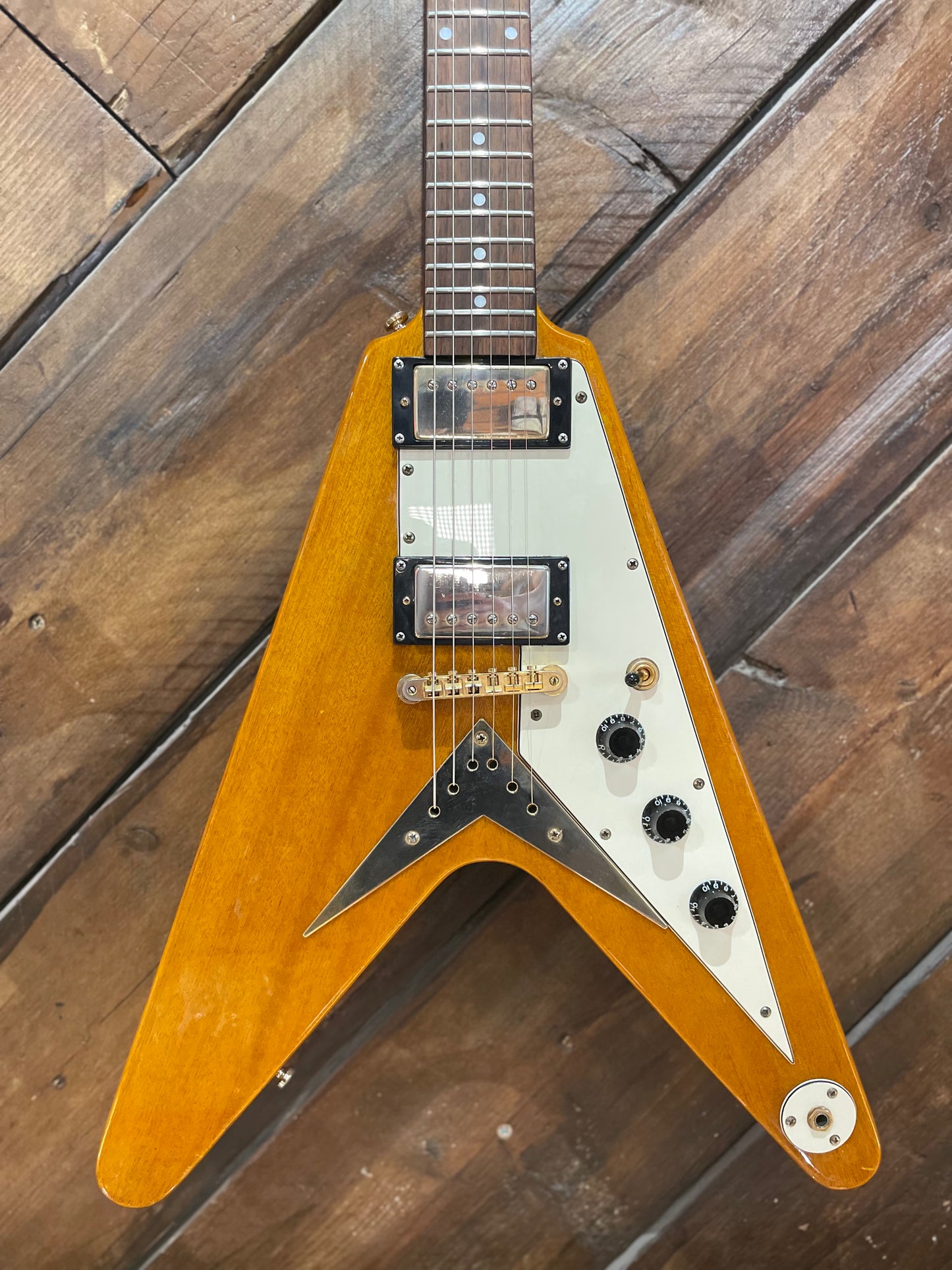S/H Epiphone '58 Korina Flying V, Natural