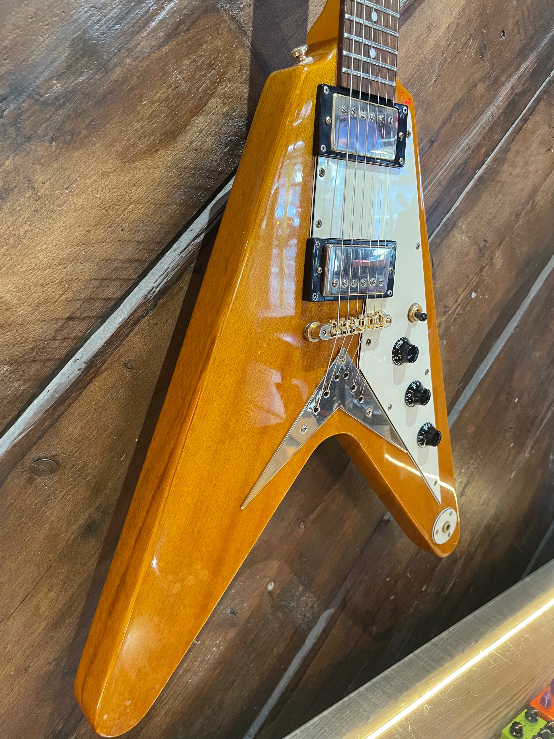 S/H Epiphone '58 Korina Flying V, Natural